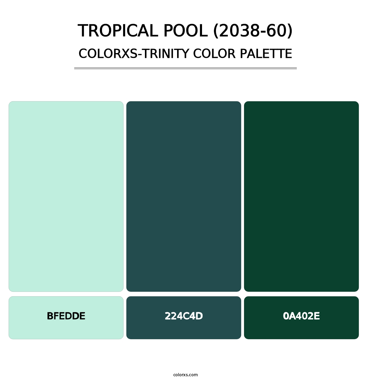 Tropical Pool (2038-60) - Colorxs Trinity Palette