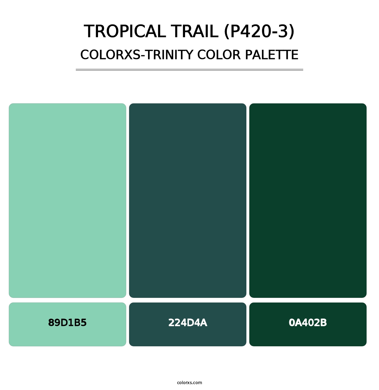 Tropical Trail (P420-3) - Colorxs Trinity Palette