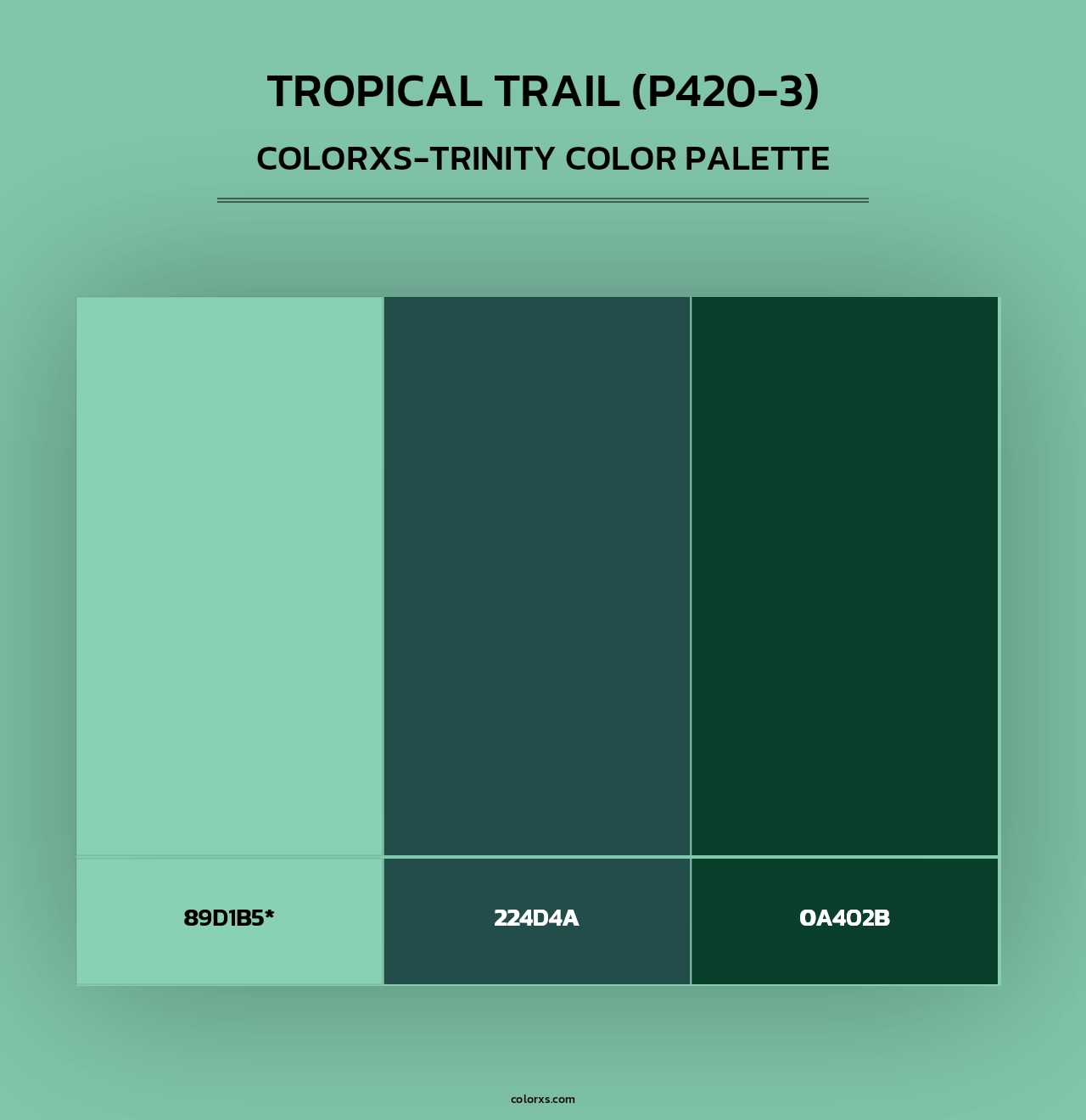 Tropical Trail (P420-3) - Colorxs Trinity Palette
