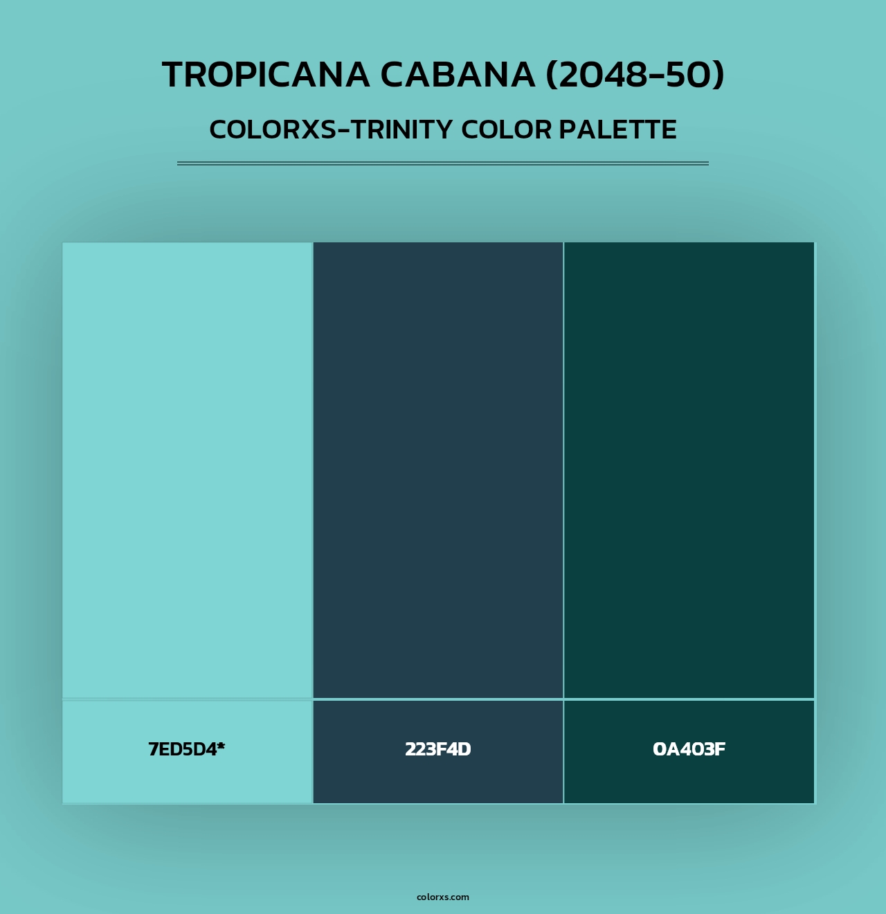 Tropicana Cabana (2048-50) - Colorxs Trinity Palette