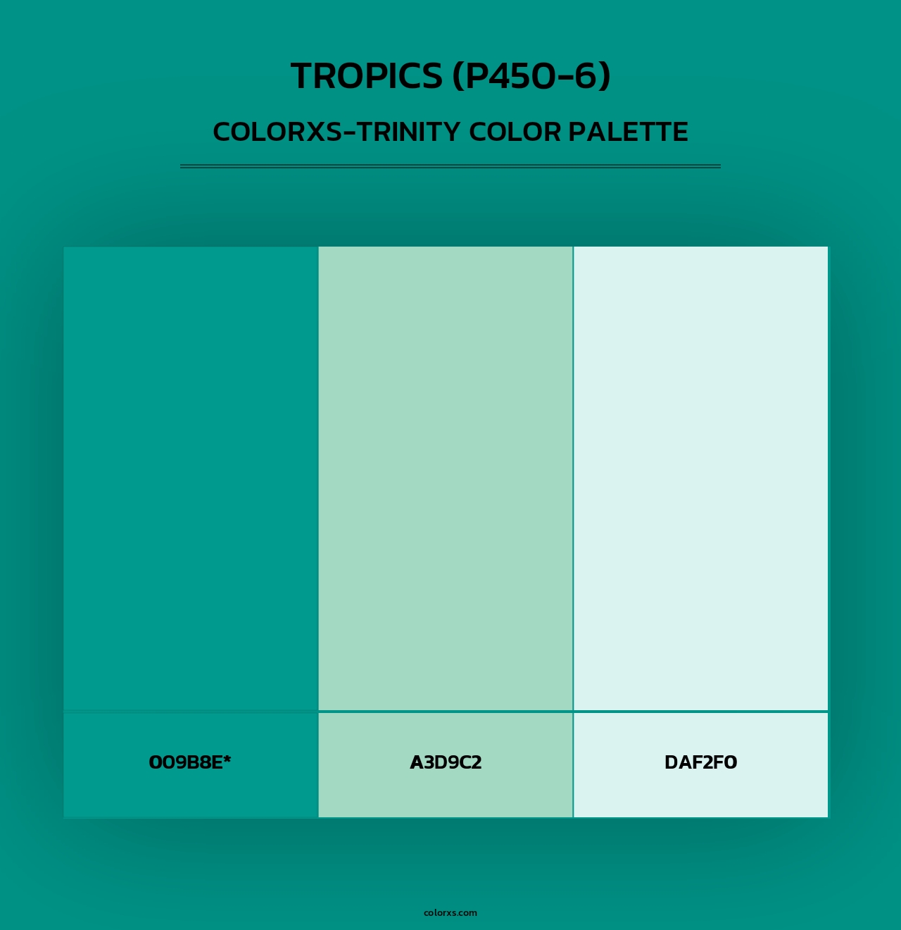Tropics (P450-6) - Colorxs Trinity Palette