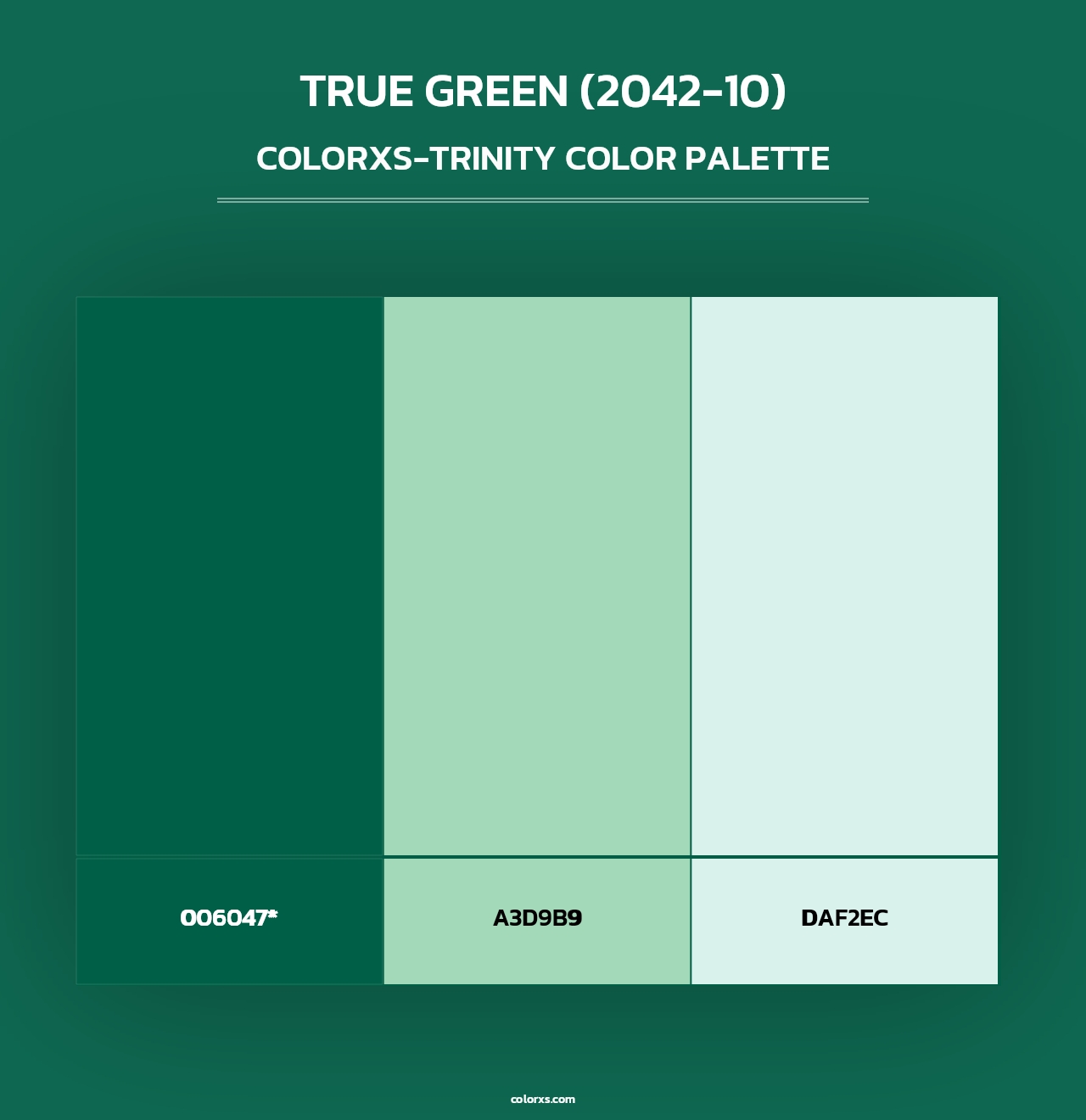 True Green (2042-10) - Colorxs Trinity Palette