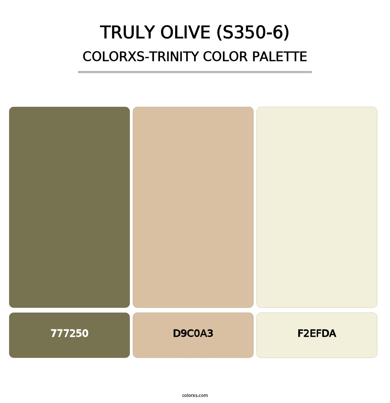 Truly Olive (S350-6) - Colorxs Trinity Palette