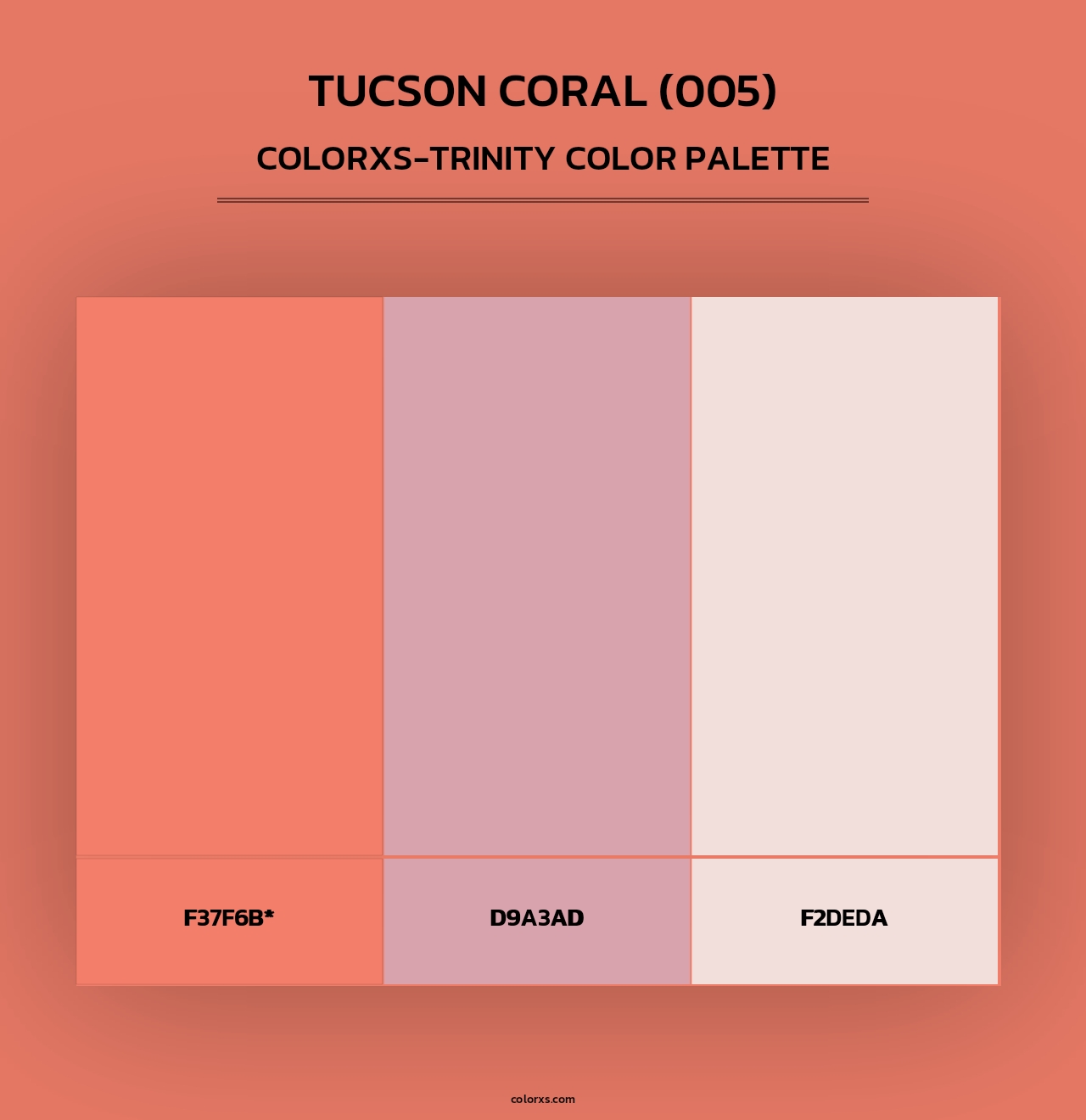 Tucson Coral (005) - Colorxs Trinity Palette