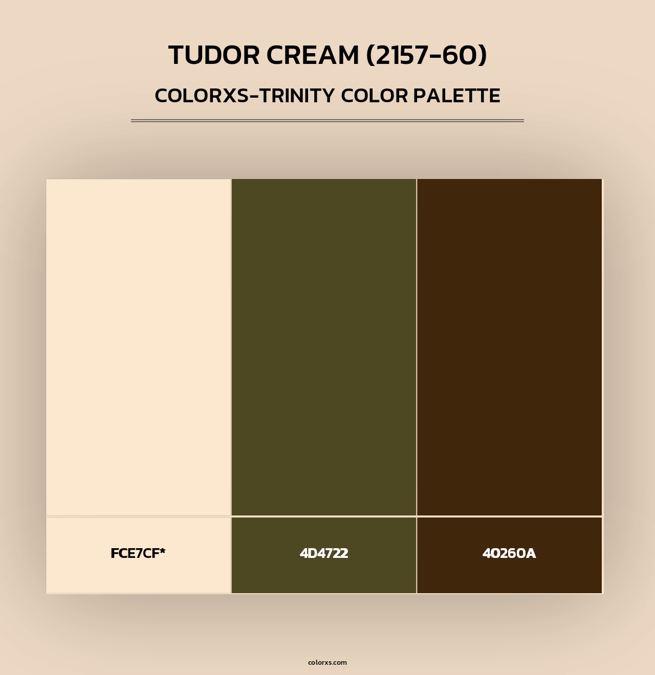 Tudor Cream (2157-60) - Colorxs Trinity Palette
