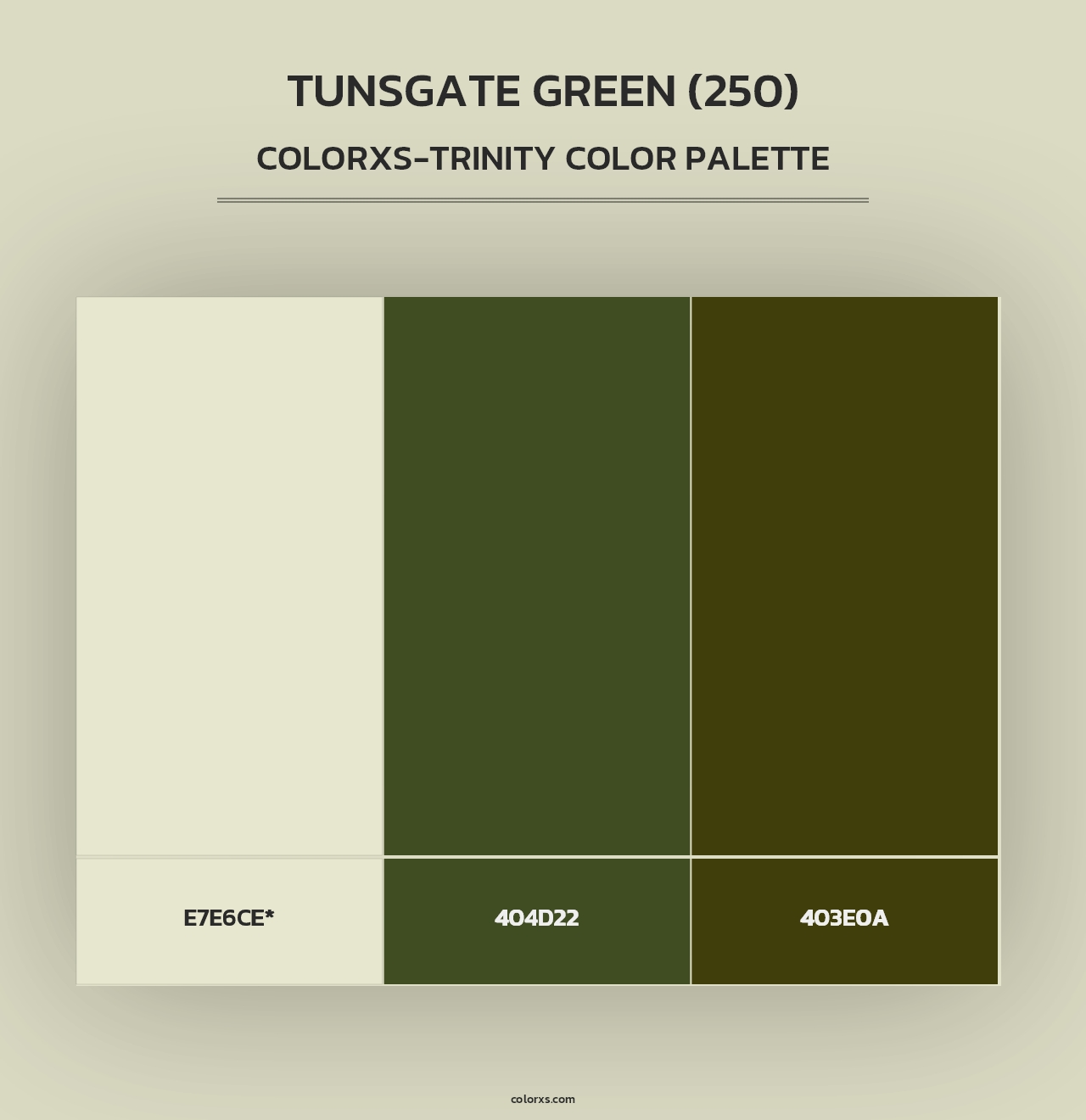 Tunsgate Green (250) - Colorxs Trinity Palette