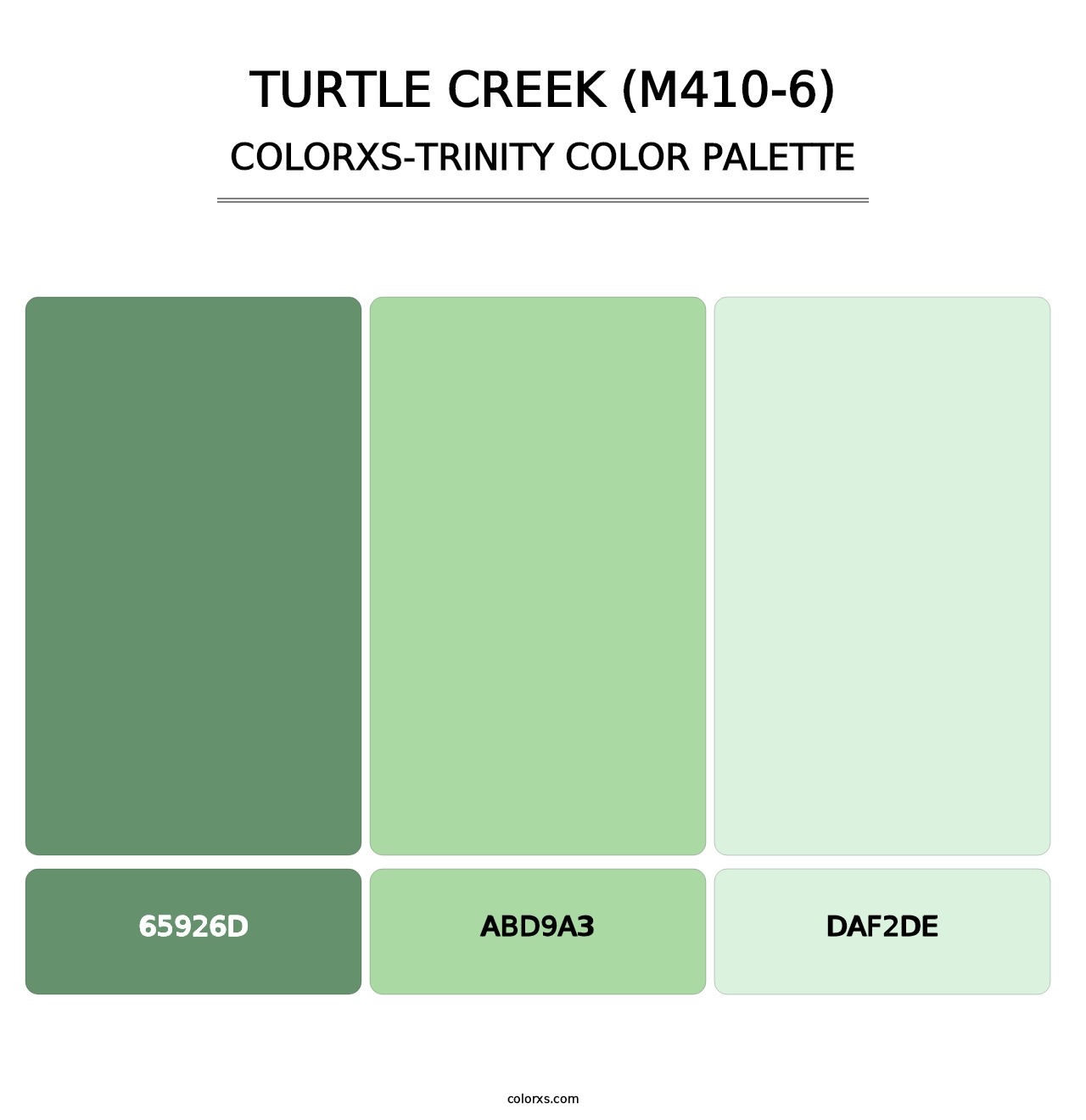 Turtle Creek (M410-6) - Colorxs Trinity Palette