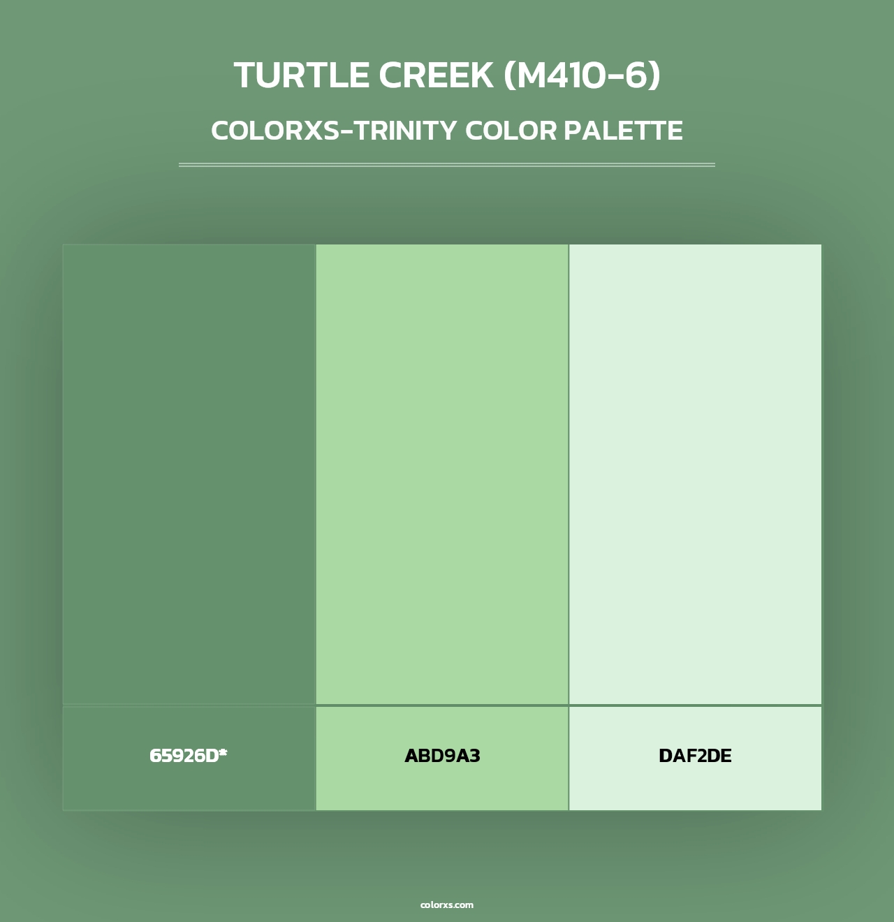 Turtle Creek (M410-6) - Colorxs Trinity Palette