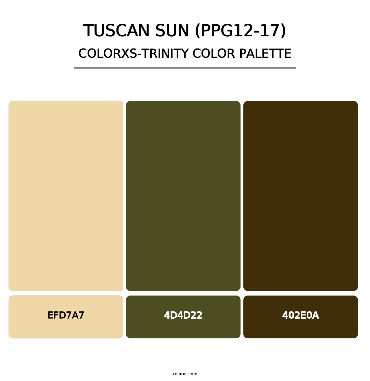 Tuscan Sun (PPG12-17) - Colorxs Trinity Palette