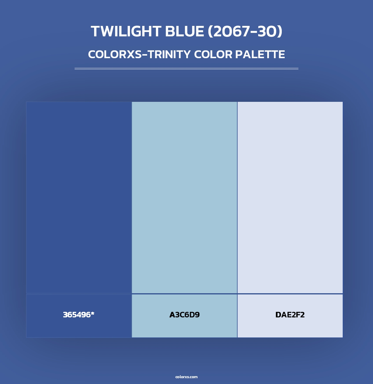 Twilight Blue (2067-30) - Colorxs Trinity Palette