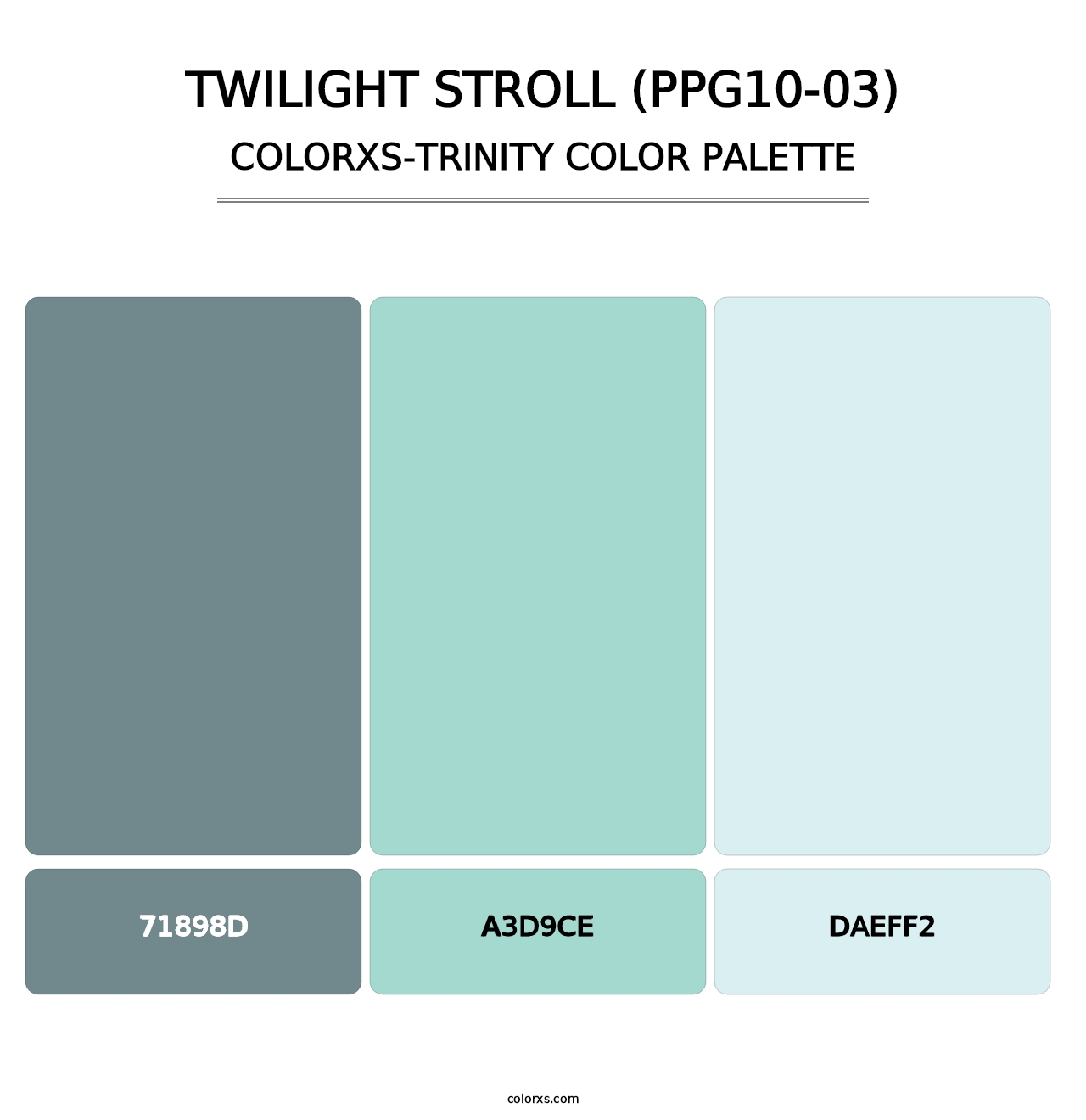 Twilight Stroll (PPG10-03) - Colorxs Trinity Palette