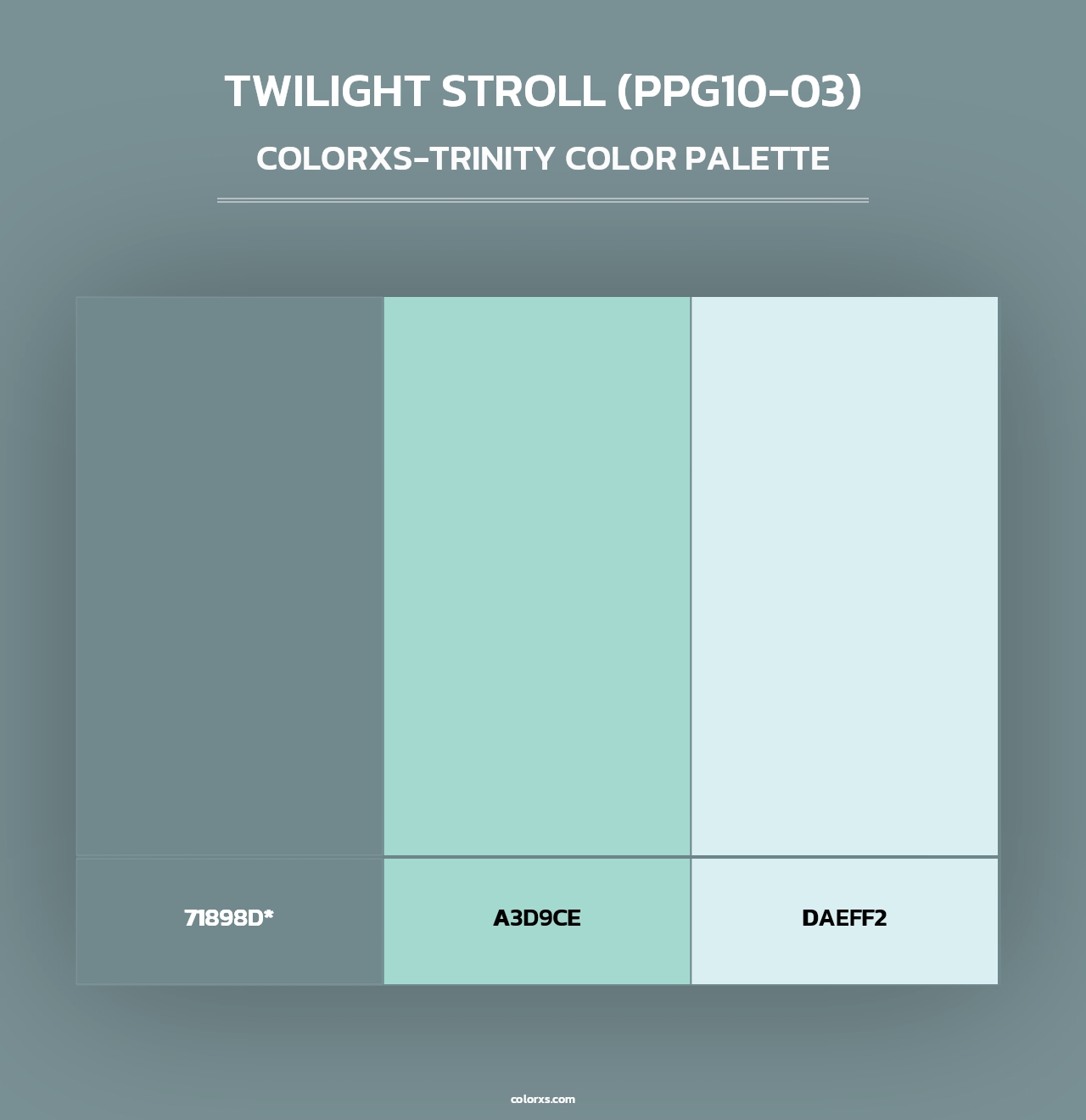 Twilight Stroll (PPG10-03) - Colorxs Trinity Palette