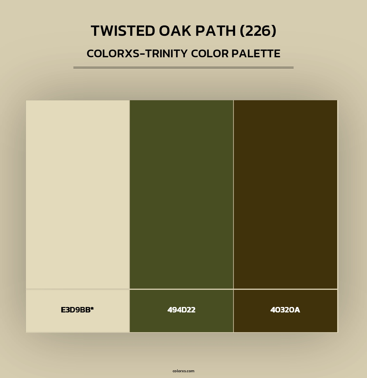 Twisted Oak Path (226) - Colorxs Trinity Palette