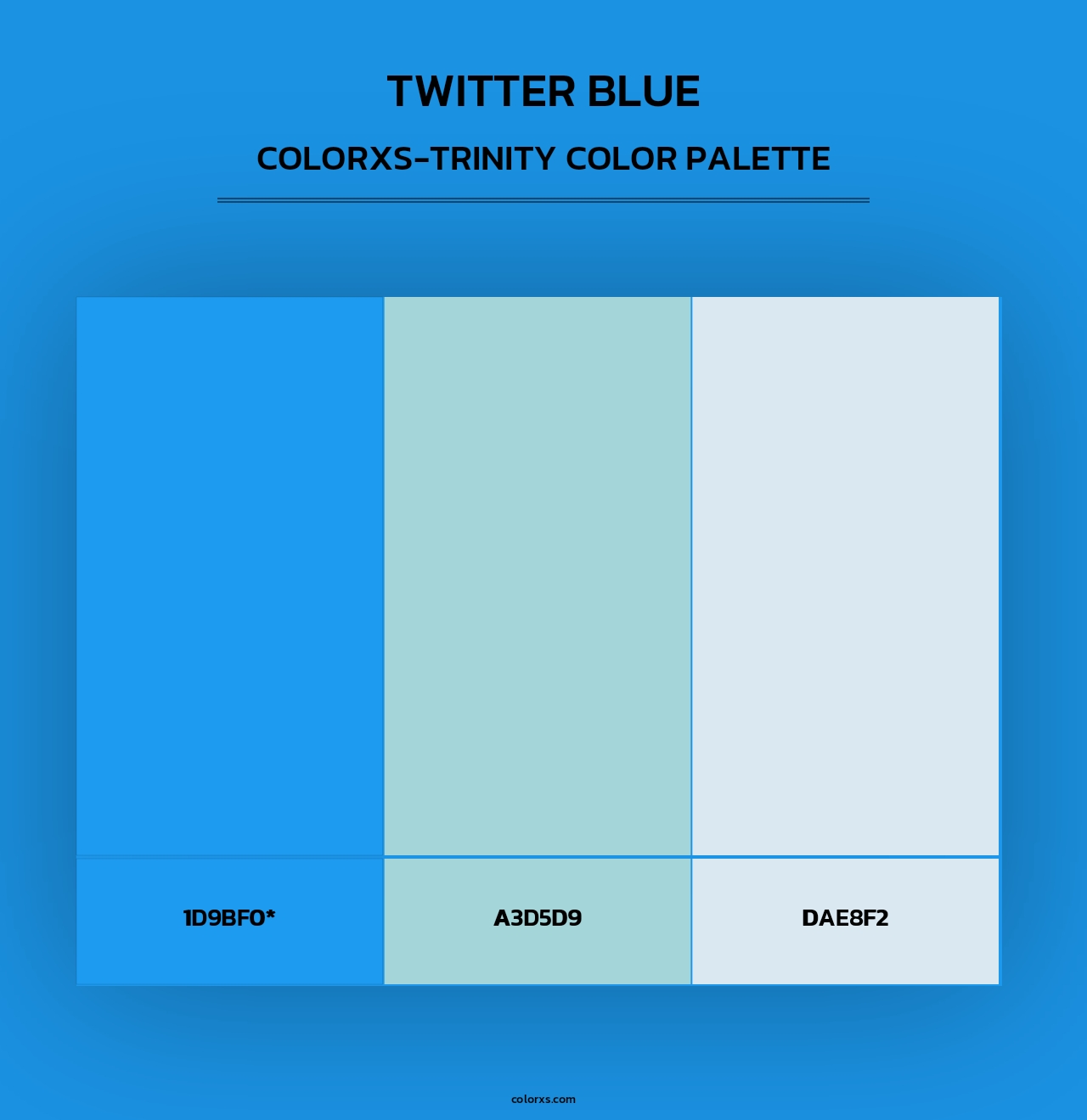 Twitter Blue - Colorxs Trinity Palette