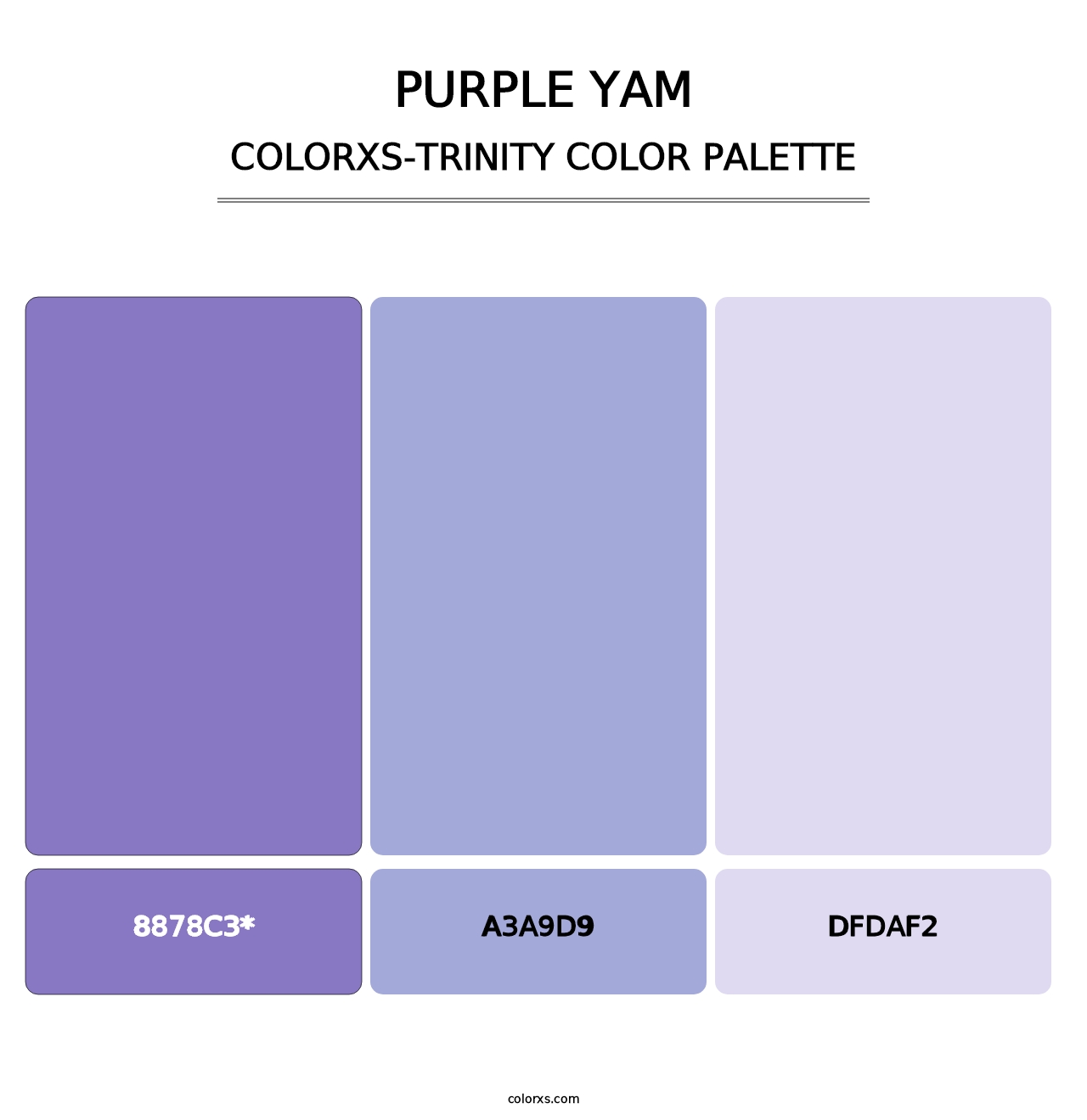 Purple Yam - Colorxs Trinity Palette