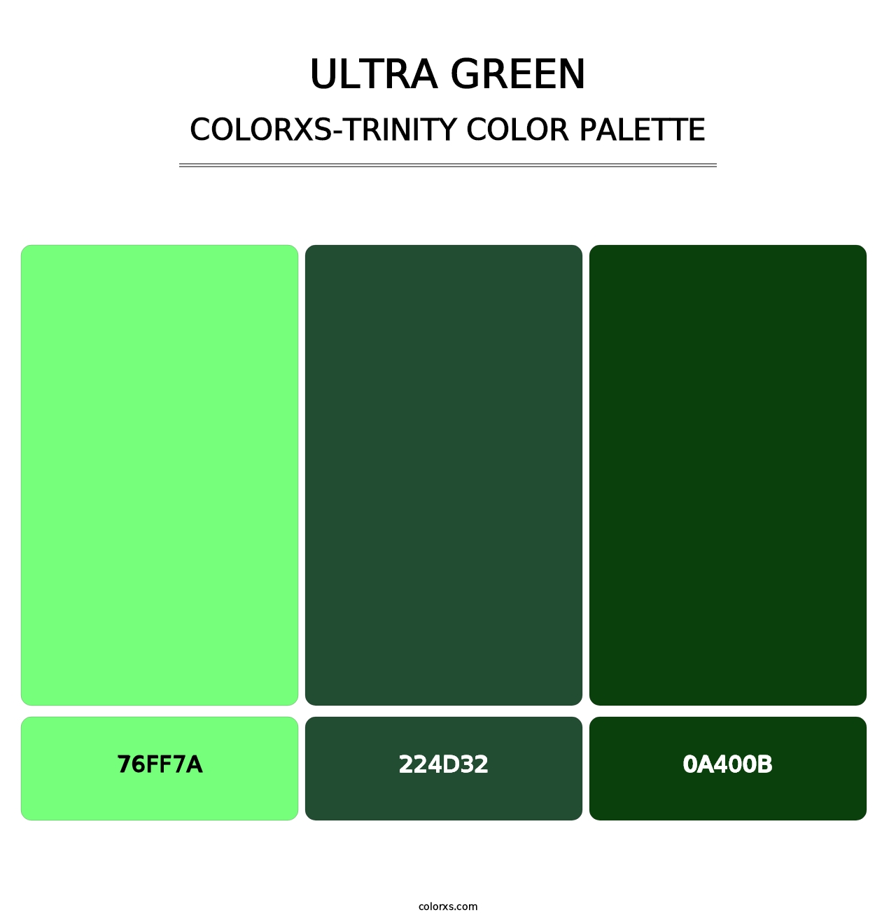 Ultra Green - Colorxs Trinity Palette