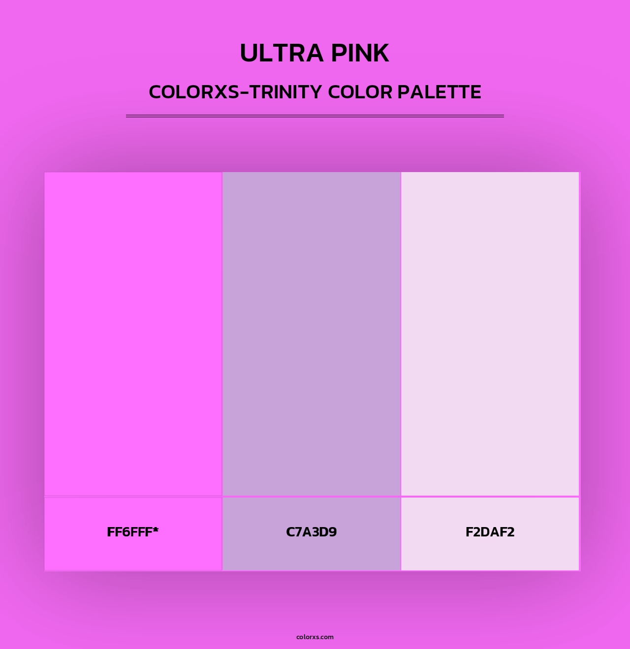 Ultra Pink - Colorxs Trinity Palette