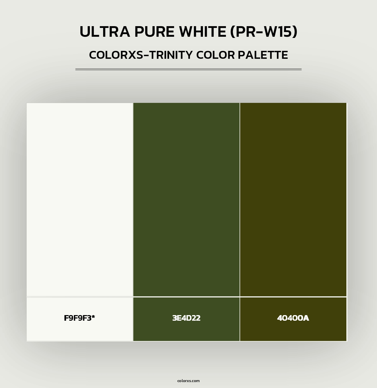 Ultra Pure White (PR-W15) - Colorxs Trinity Palette