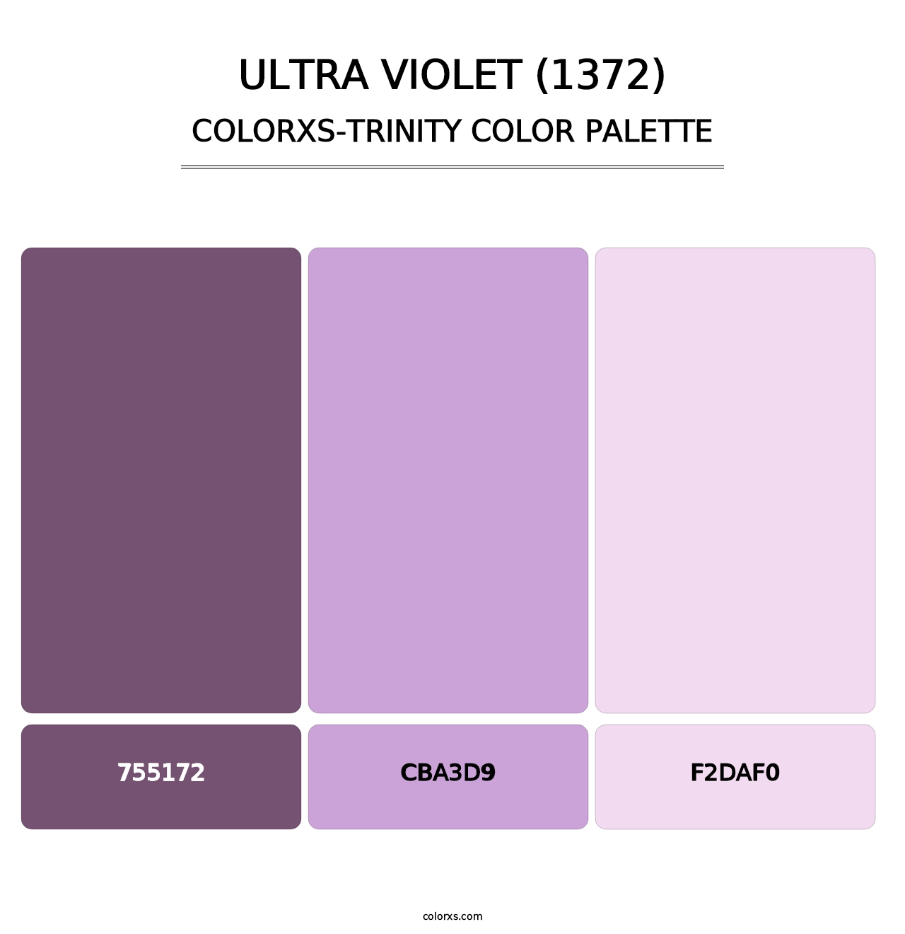 Ultra Violet (1372) - Colorxs Trinity Palette