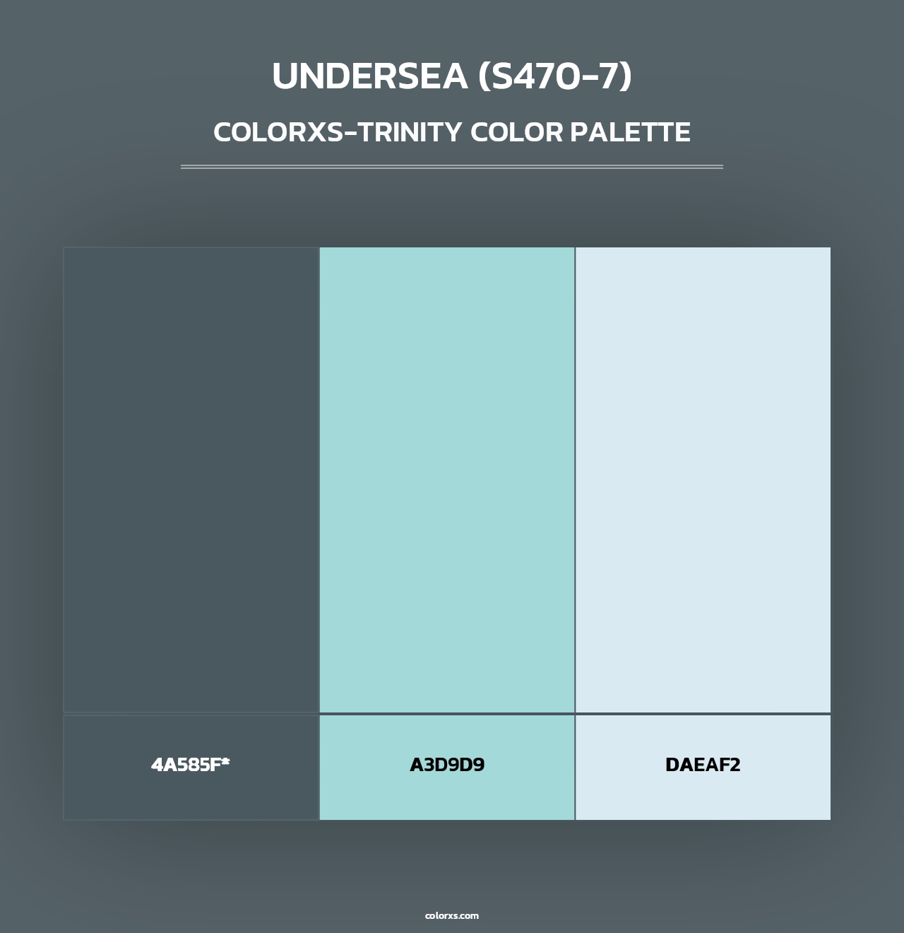 Undersea (S470-7) - Colorxs Trinity Palette