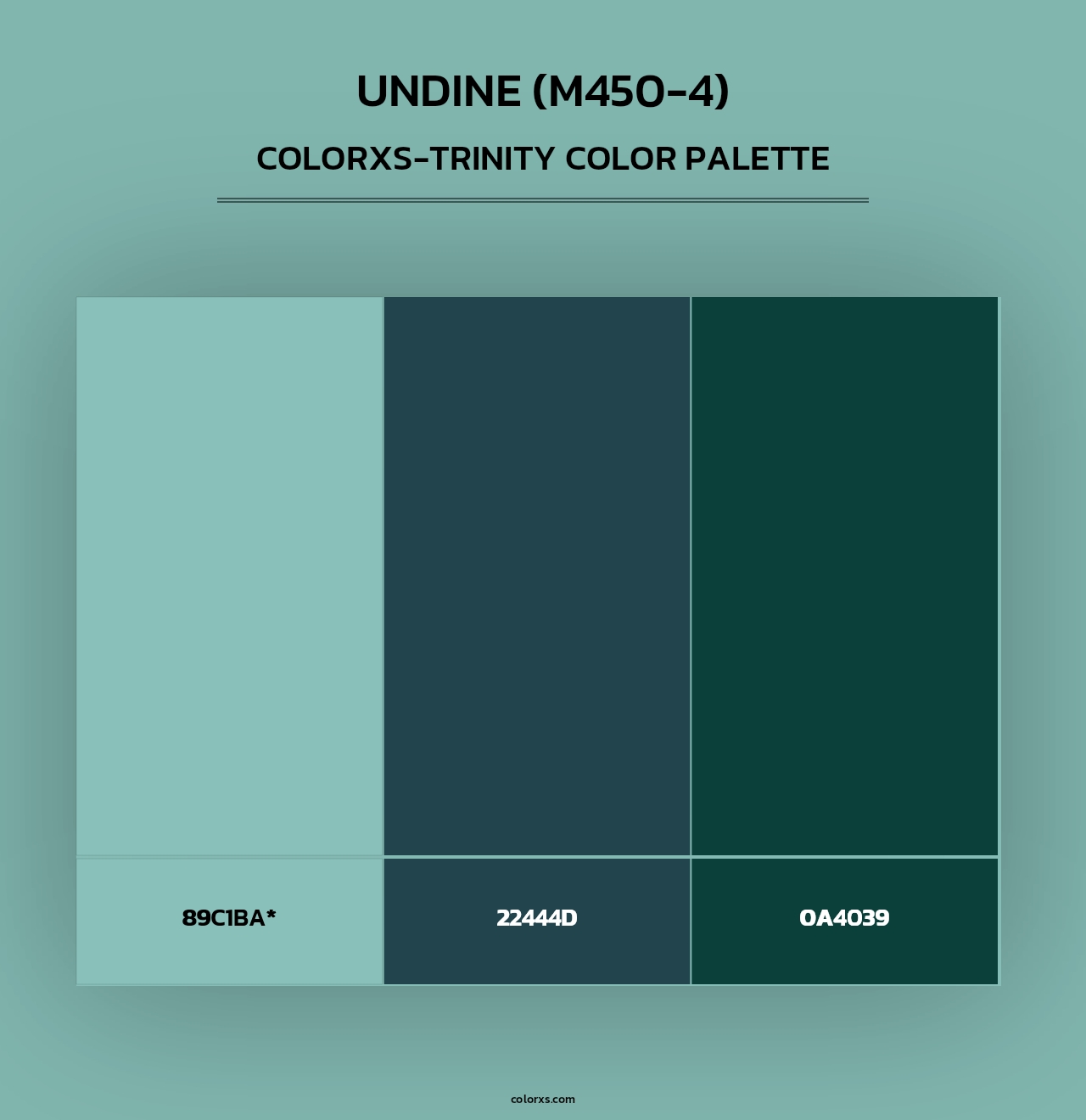 Undine (M450-4) - Colorxs Trinity Palette