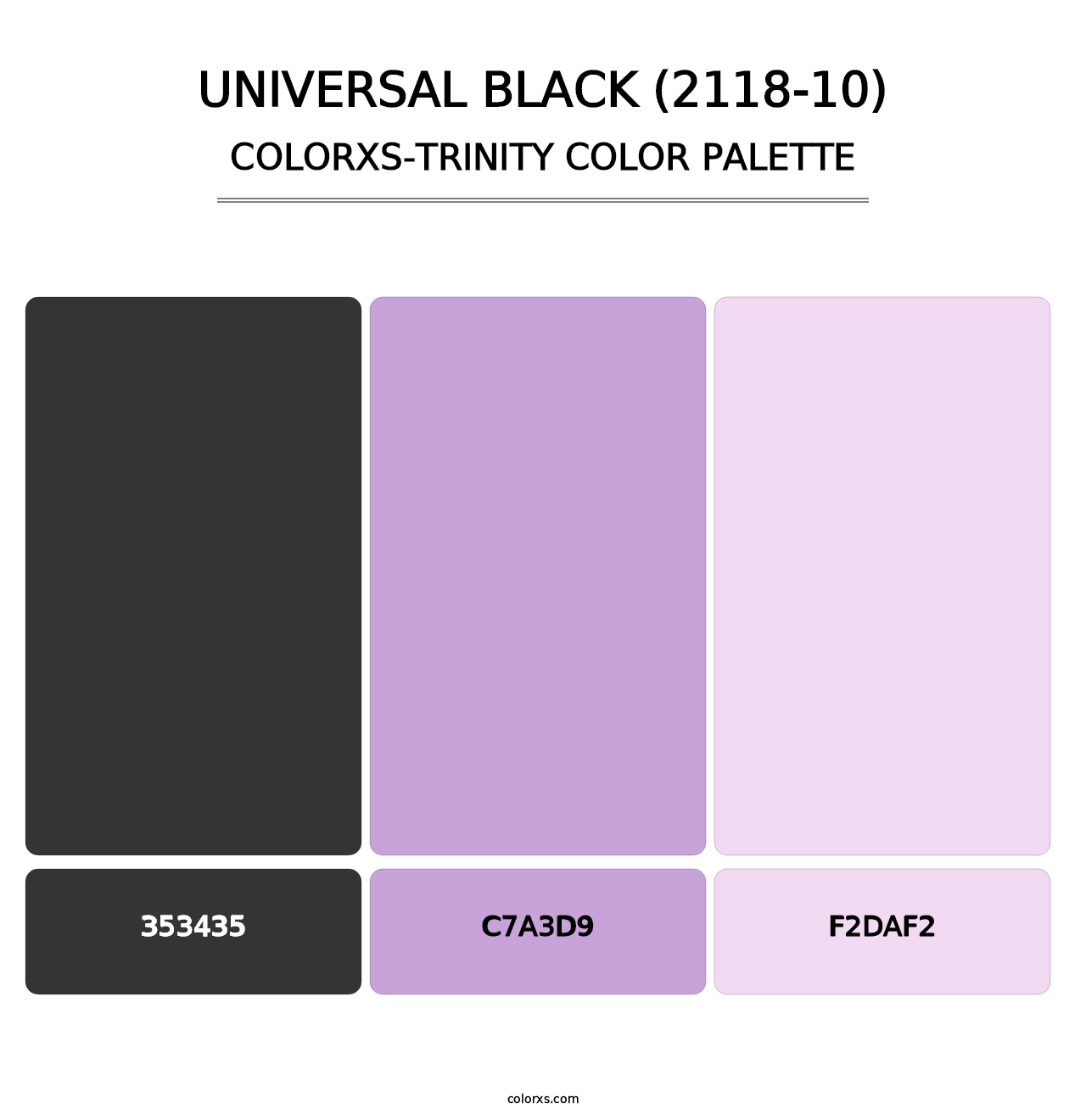 Universal Black (2118-10) - Colorxs Trinity Palette