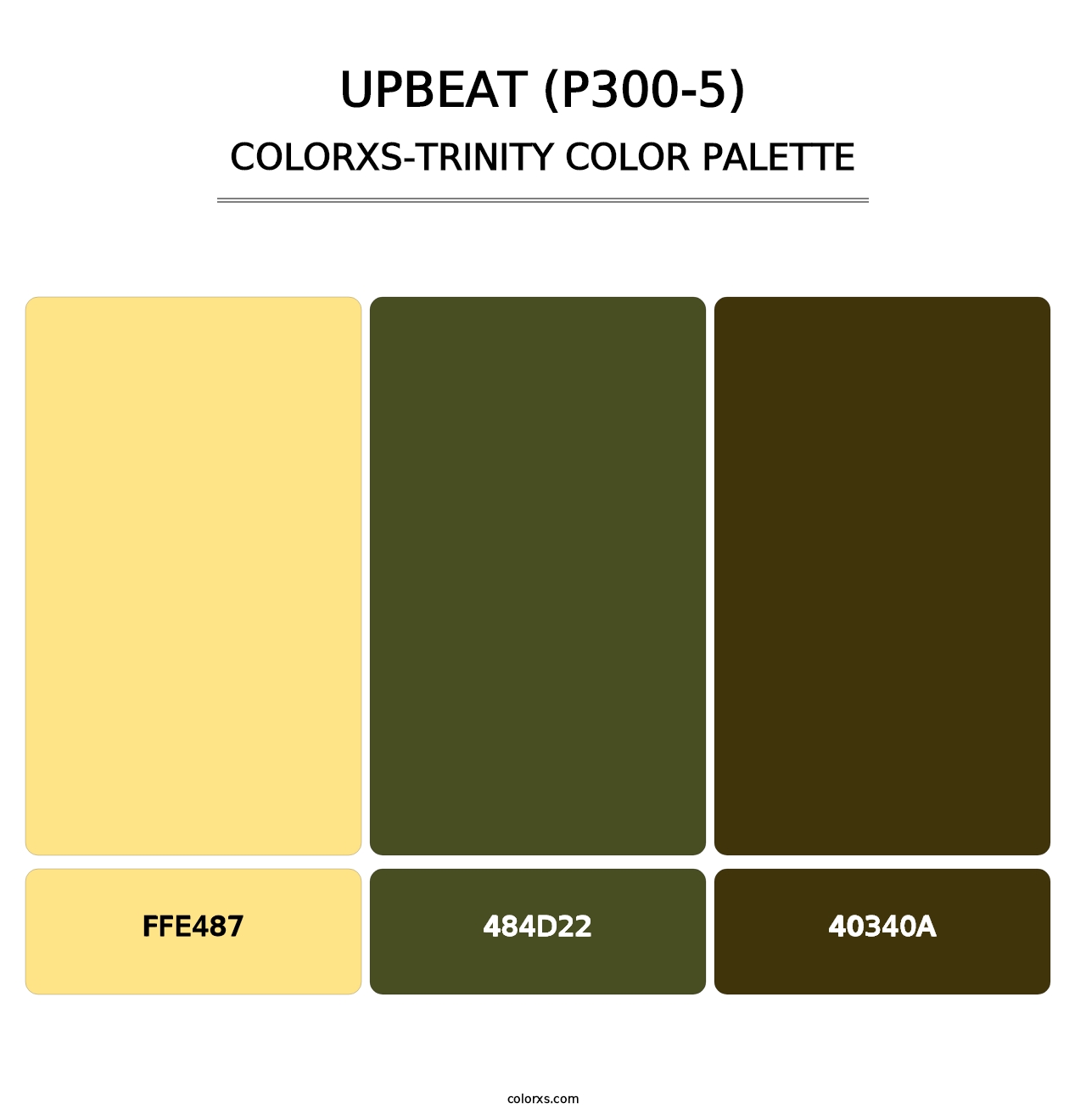 Upbeat (P300-5) - Colorxs Trinity Palette