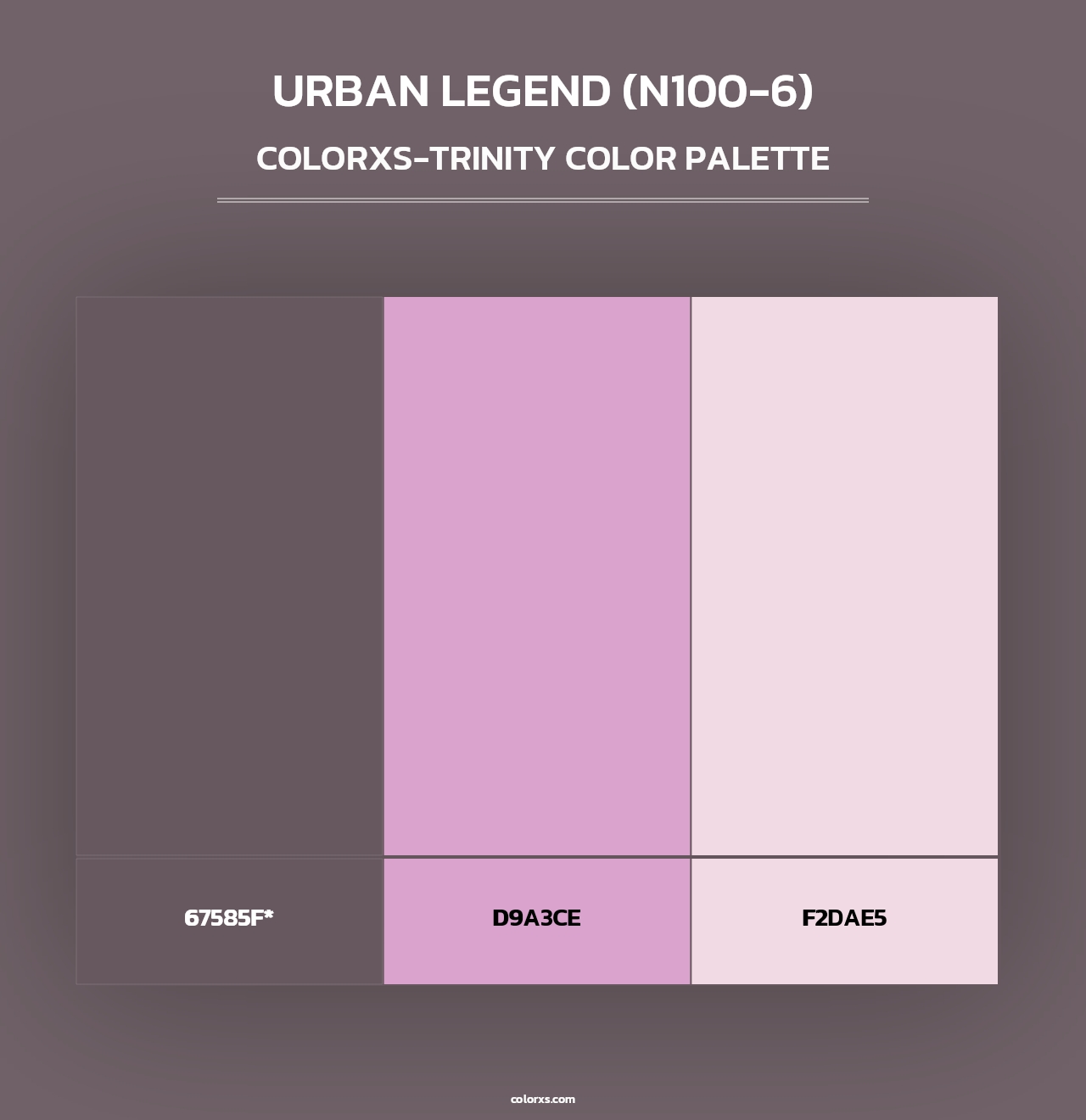 Urban Legend (N100-6) - Colorxs Trinity Palette