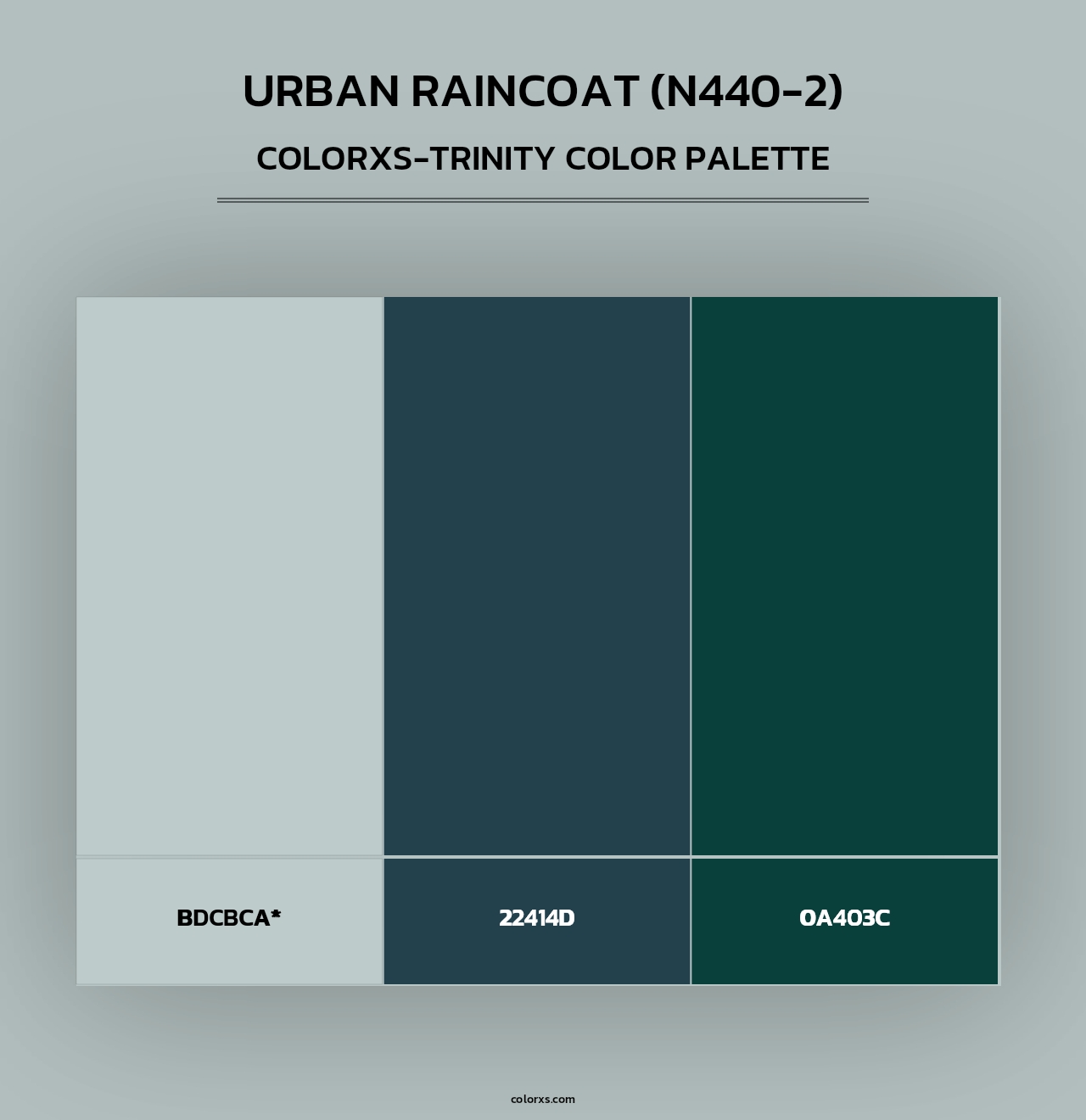 Urban Raincoat (N440-2) - Colorxs Trinity Palette