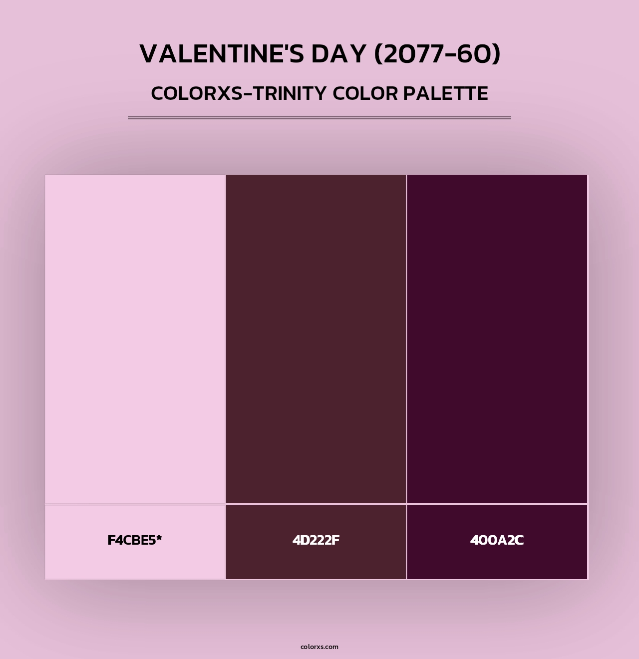 Valentine's Day (2077-60) - Colorxs Trinity Palette