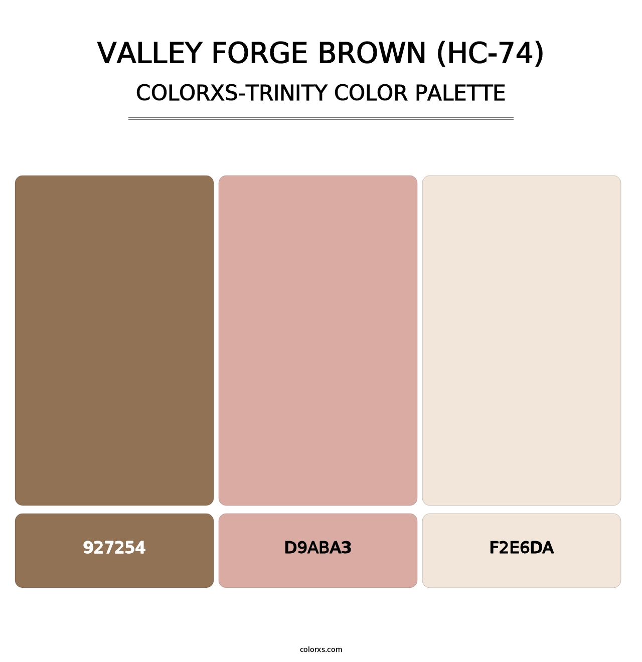Valley Forge Brown (HC-74) - Colorxs Trinity Palette