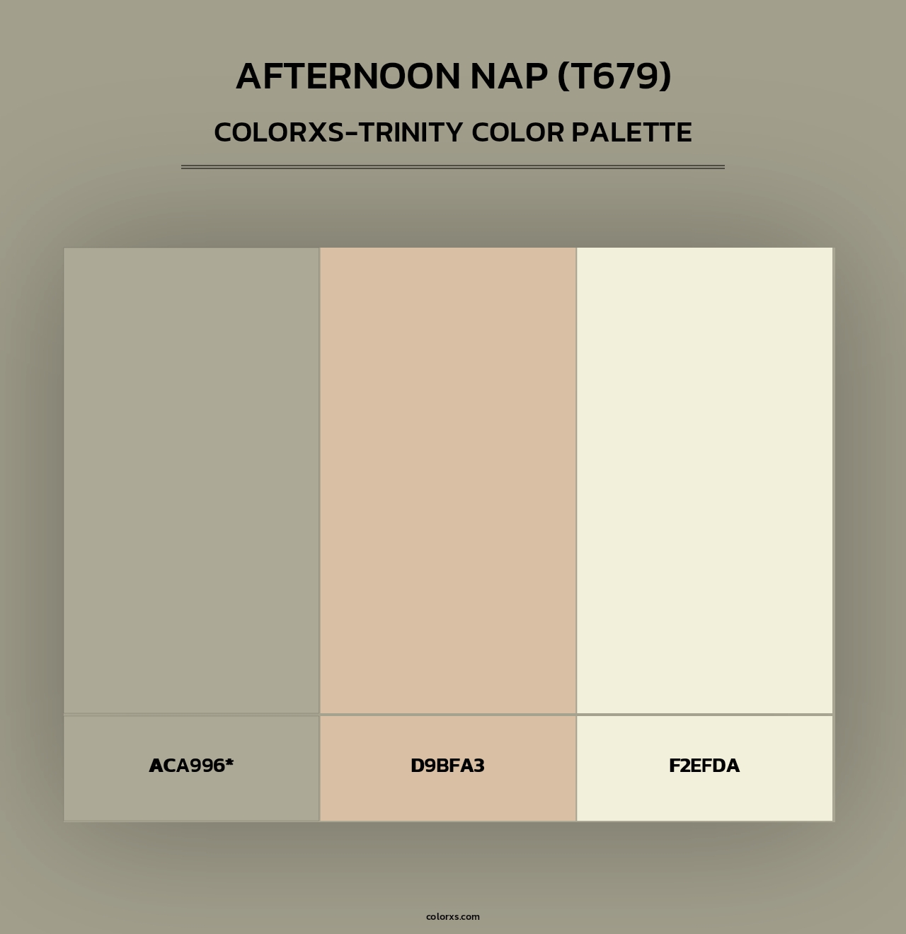 Afternoon Nap (T679) - Colorxs Trinity Palette