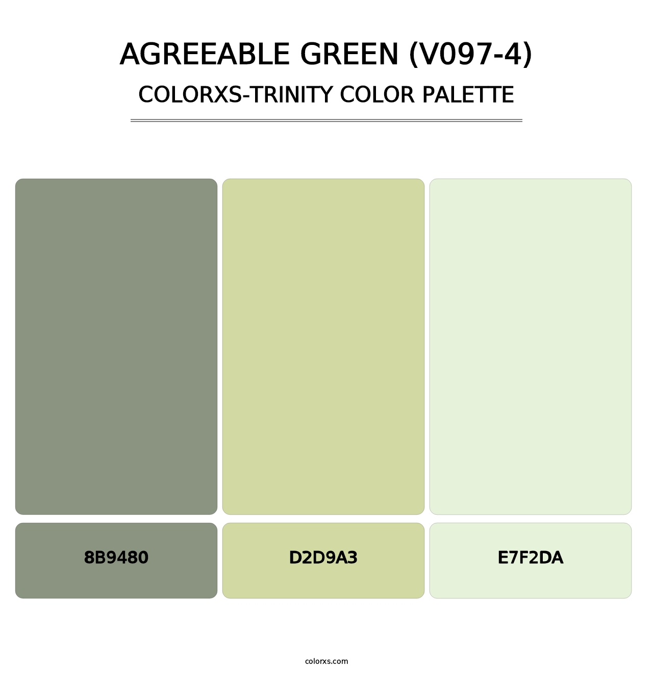 Agreeable Green (V097-4) - Colorxs Trinity Palette
