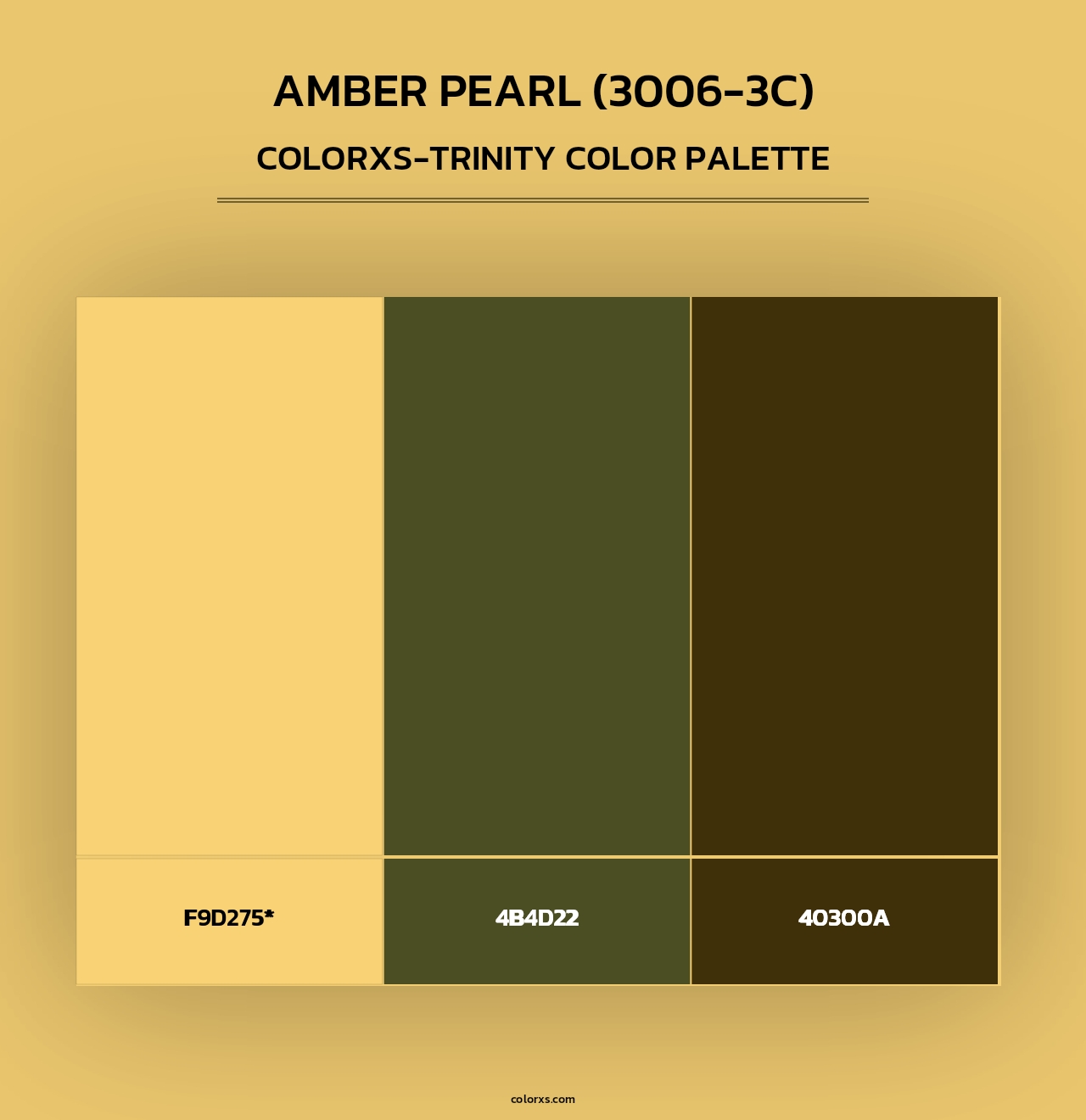 Amber Pearl (3006-3C) - Colorxs Trinity Palette
