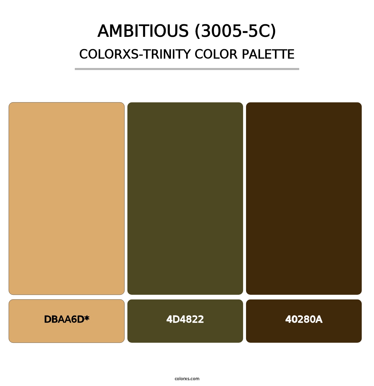 Ambitious (3005-5C) - Colorxs Trinity Palette