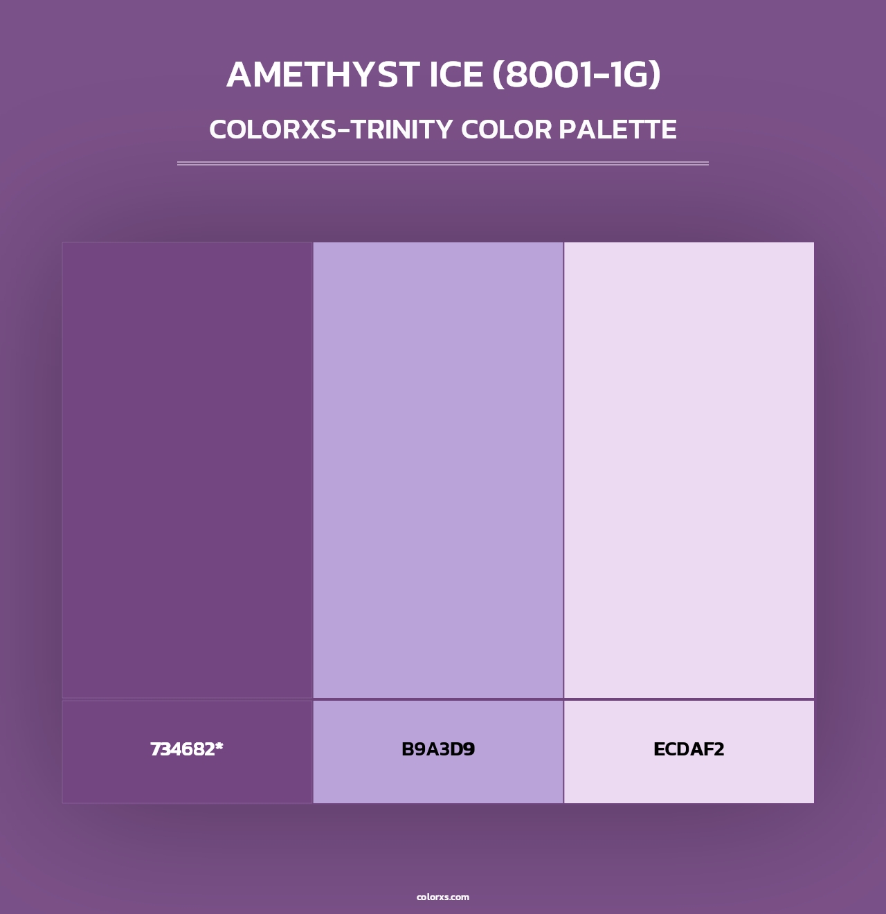 Amethyst Ice (8001-1G) - Colorxs Trinity Palette