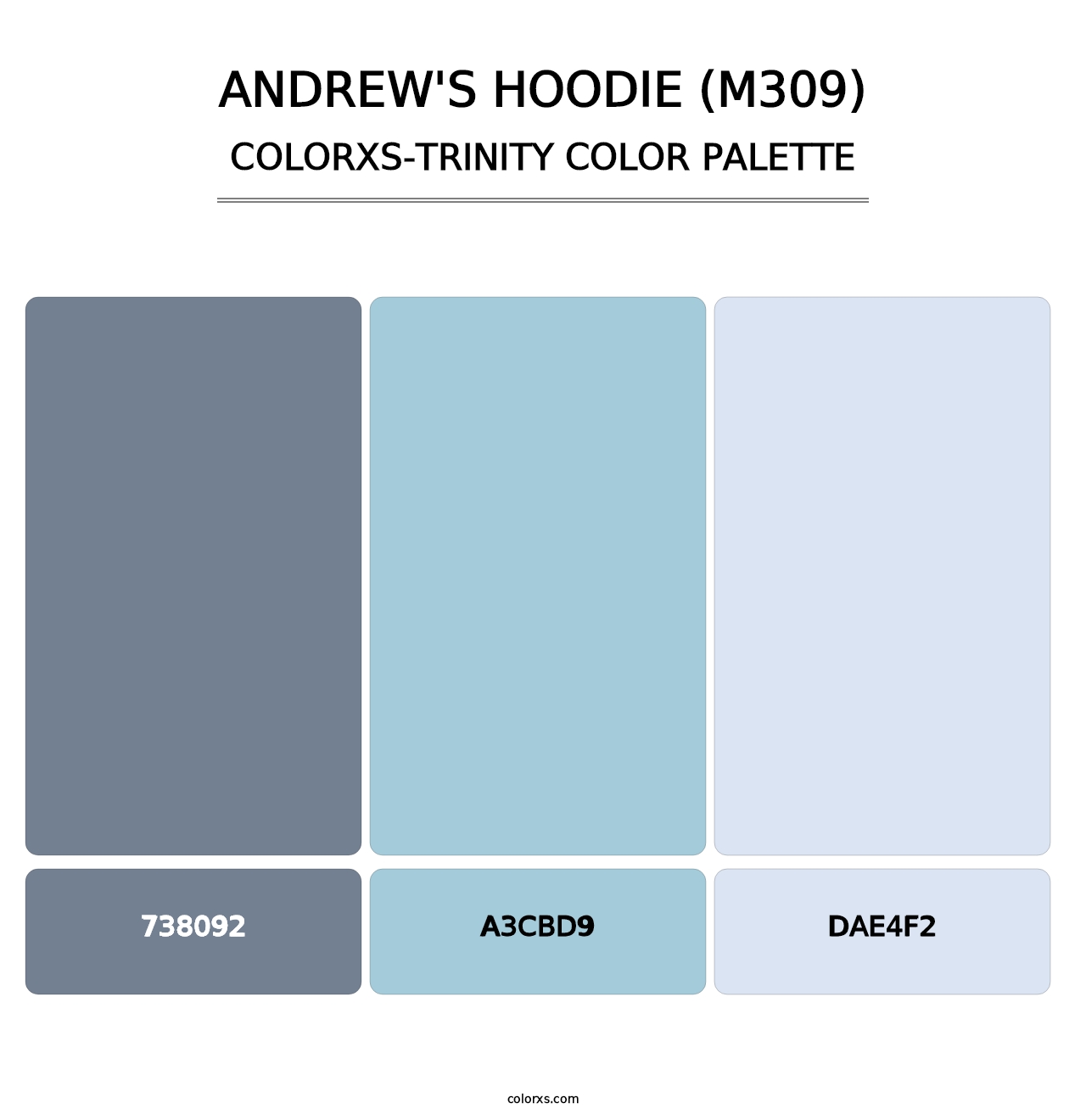 Andrew's Hoodie (M309) - Colorxs Trinity Palette
