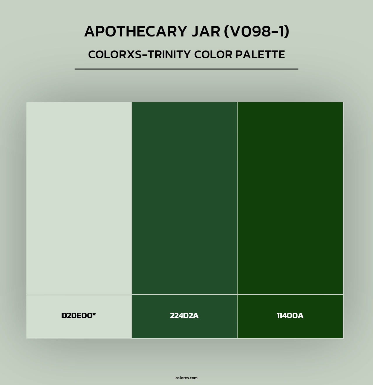 Apothecary Jar (V098-1) - Colorxs Trinity Palette