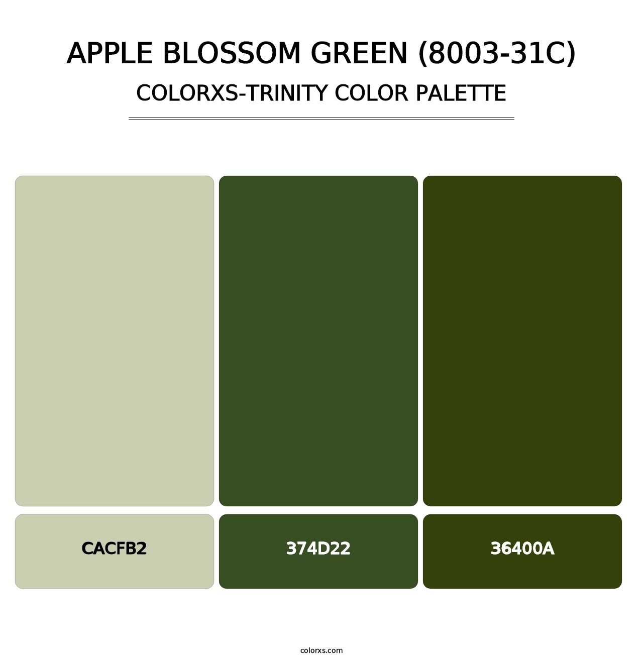 Apple Blossom Green (8003-31C) - Colorxs Trinity Palette
