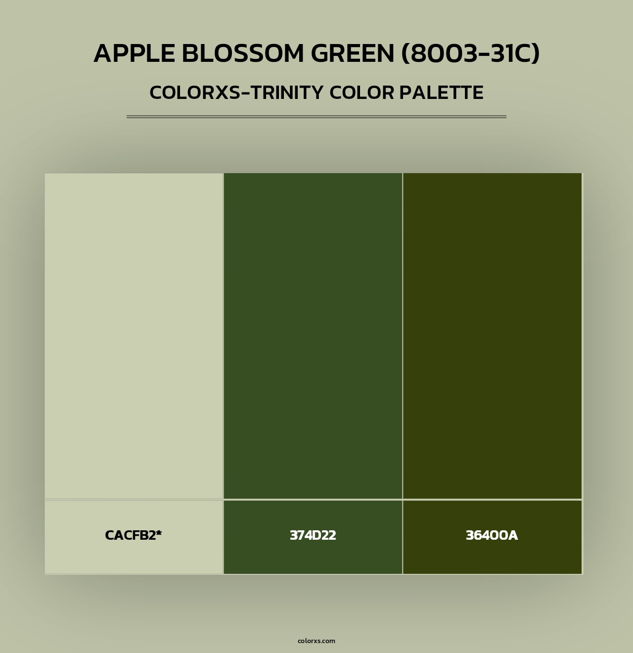 Apple Blossom Green (8003-31C) - Colorxs Trinity Palette