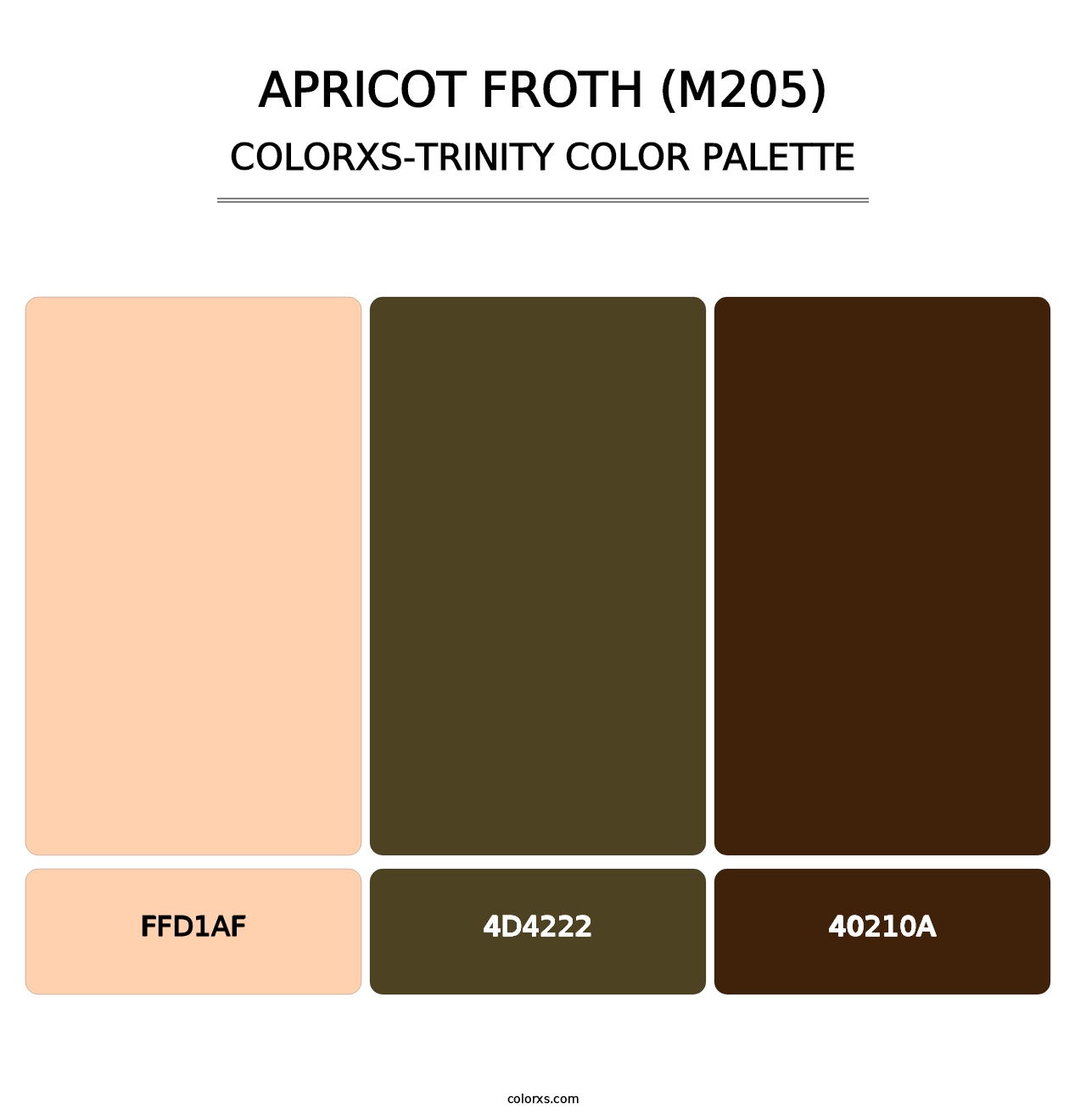 Apricot Froth (M205) - Colorxs Trinity Palette