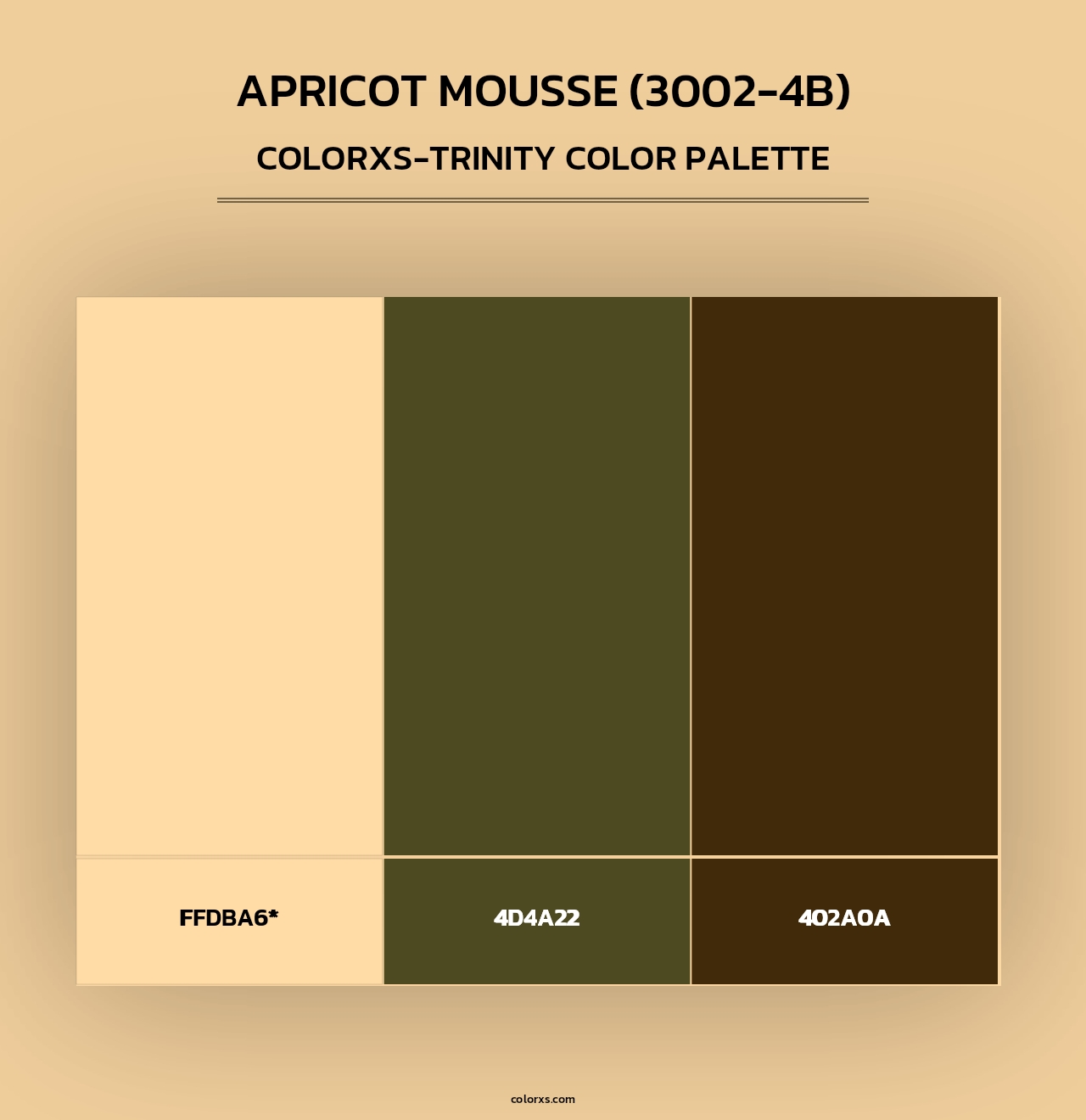 Apricot Mousse (3002-4B) - Colorxs Trinity Palette
