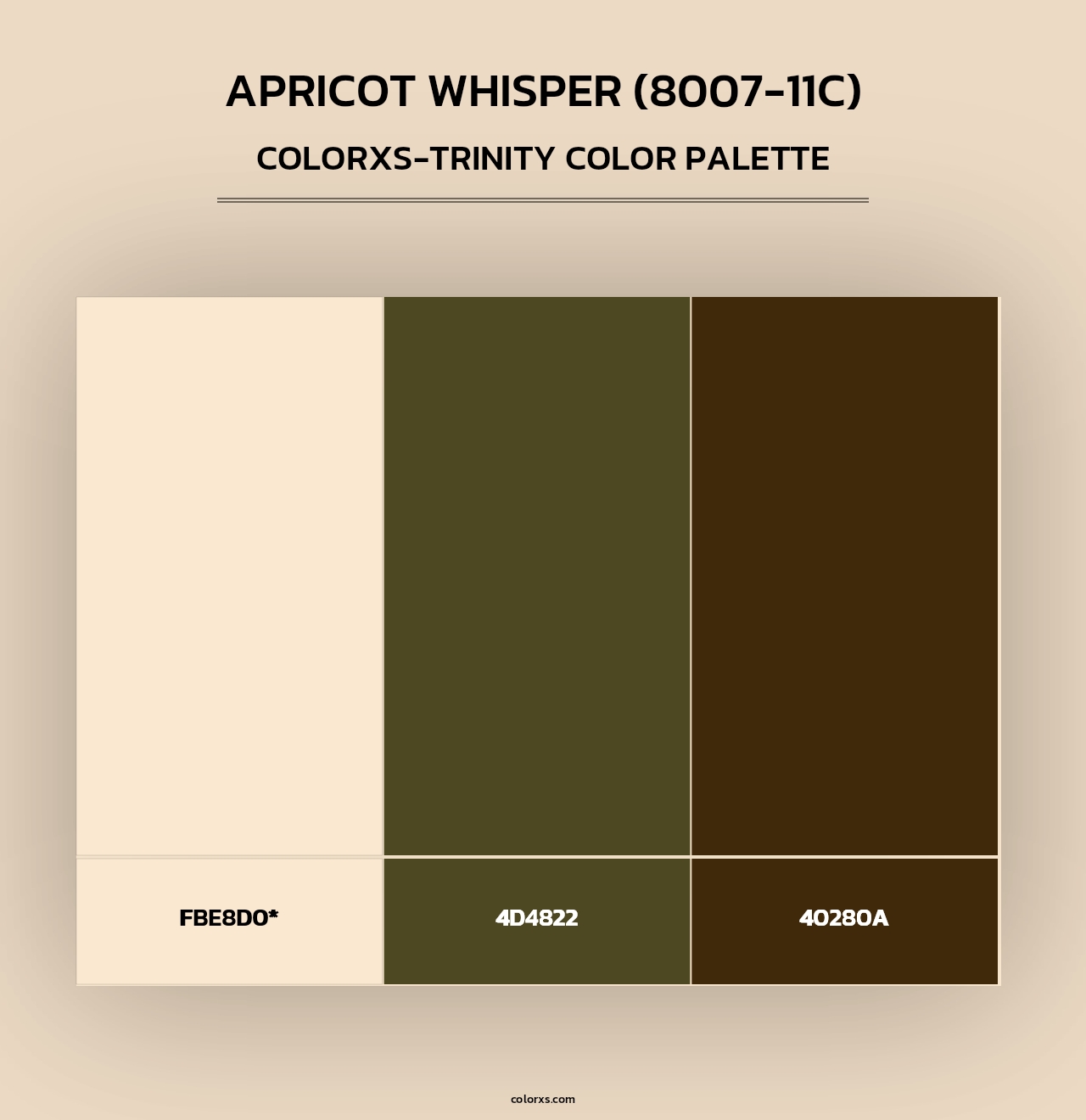 Apricot Whisper (8007-11C) - Colorxs Trinity Palette
