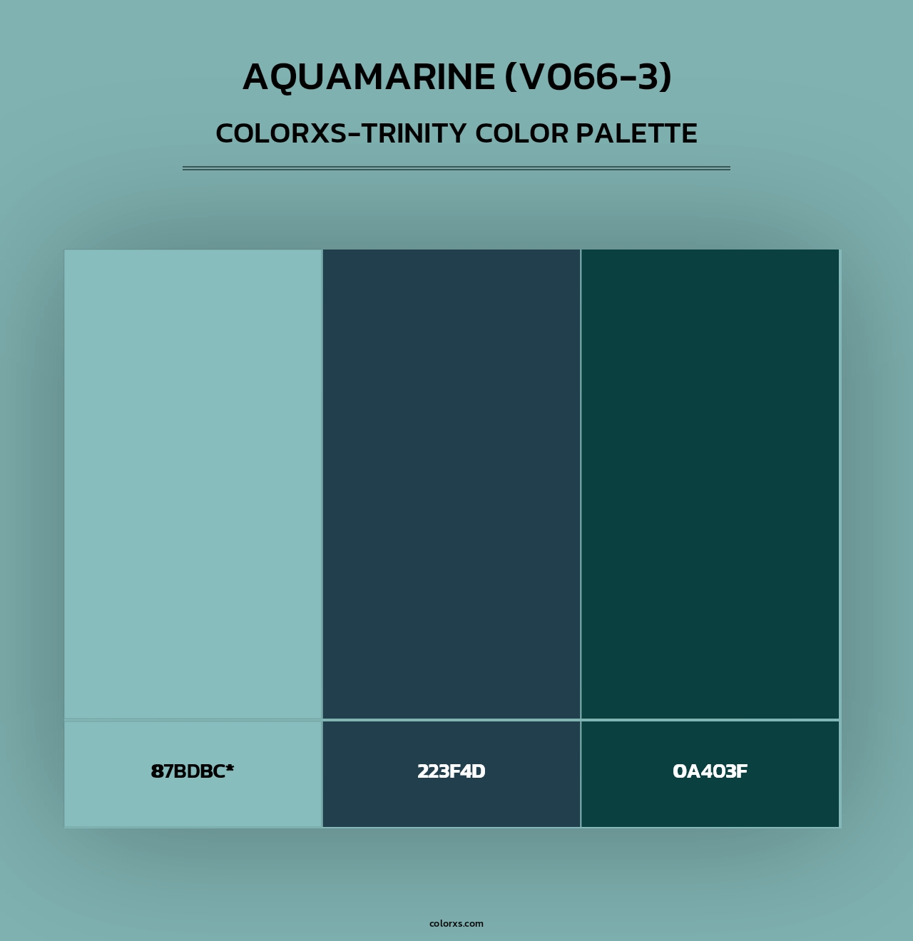 Aquamarine (V066-3) - Colorxs Trinity Palette