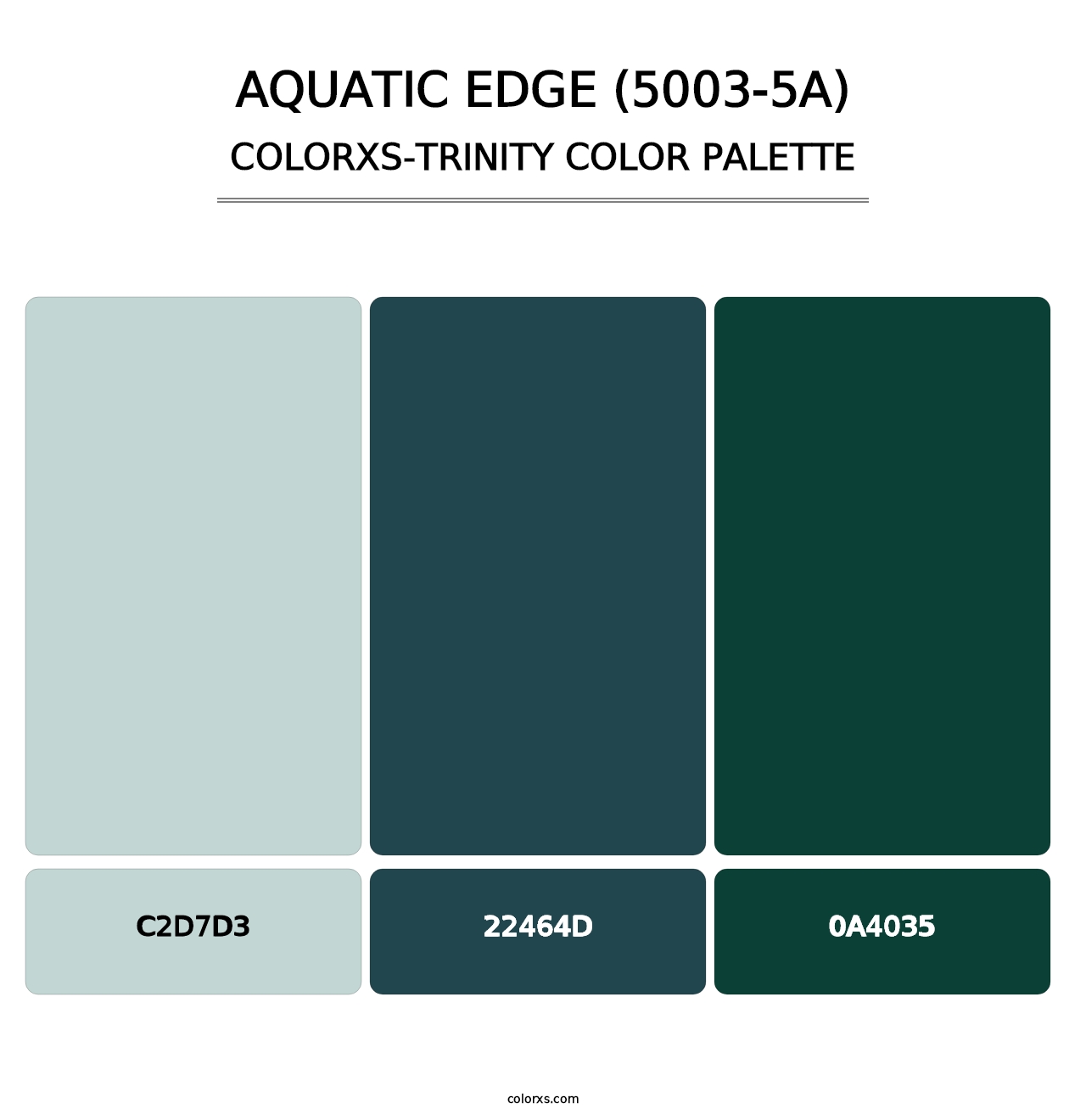 Aquatic Edge (5003-5A) - Colorxs Trinity Palette