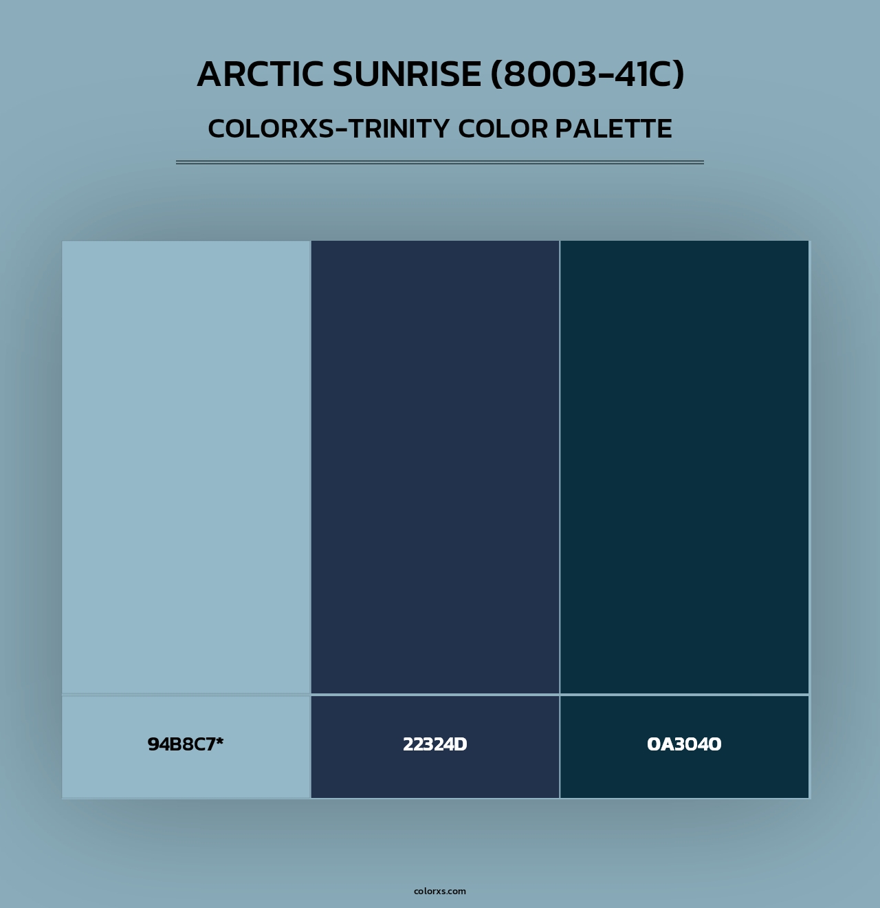 Arctic Sunrise (8003-41C) - Colorxs Trinity Palette