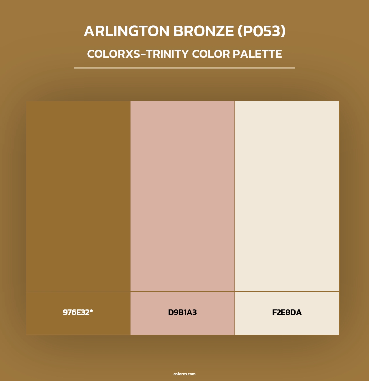 Arlington Bronze (P053) - Colorxs Trinity Palette