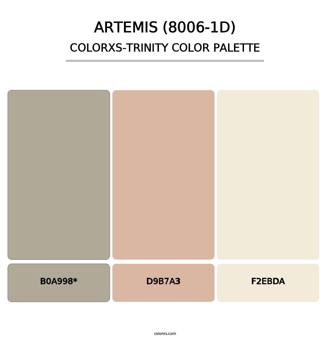 Artemis (8006-1D) - Colorxs Trinity Palette