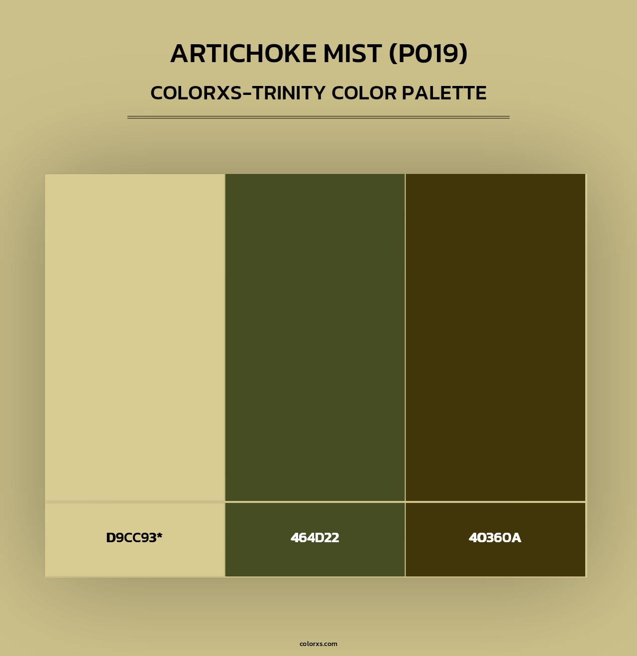 Artichoke Mist (P019) - Colorxs Trinity Palette