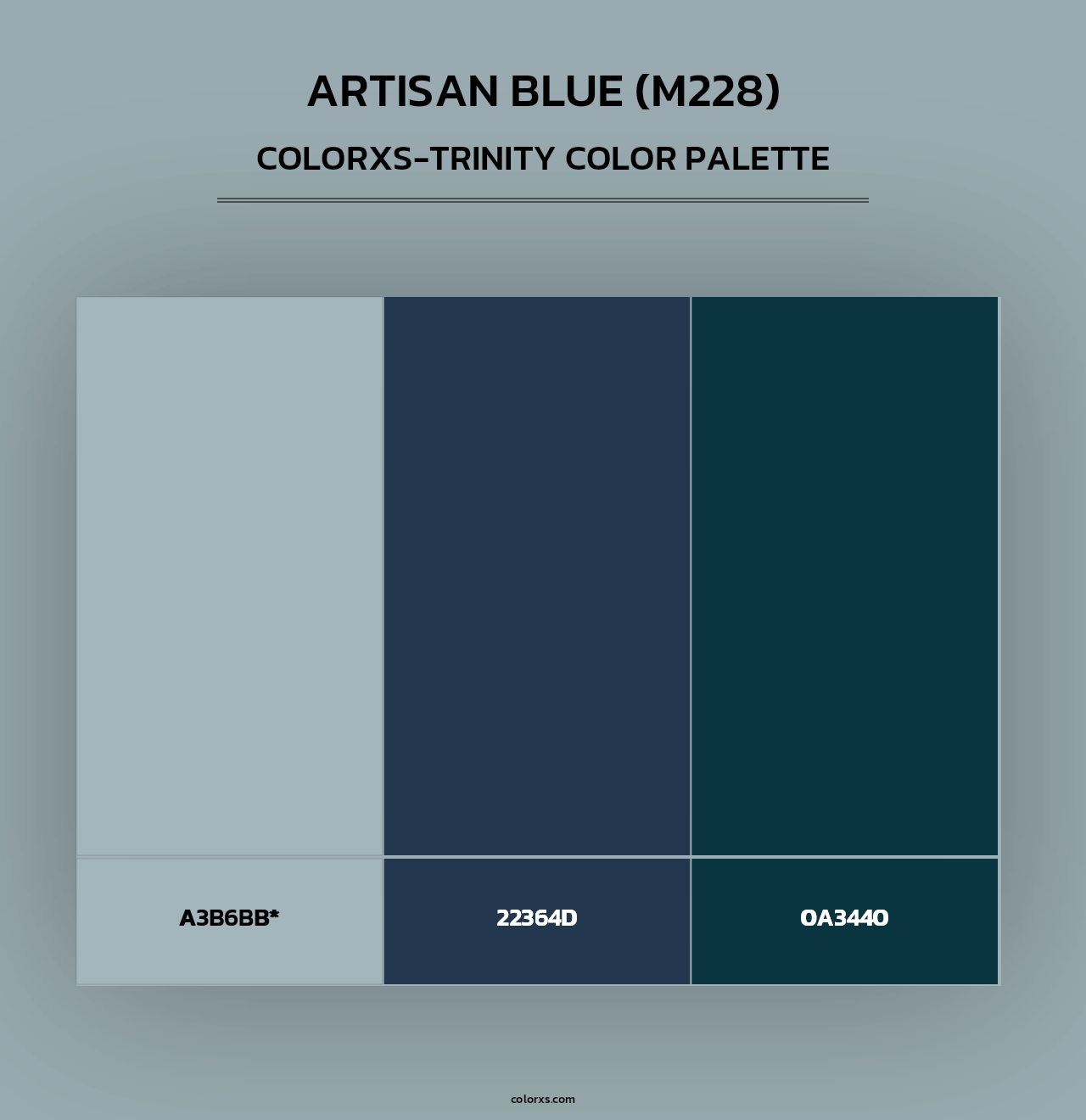 Artisan Blue (M228) - Colorxs Trinity Palette